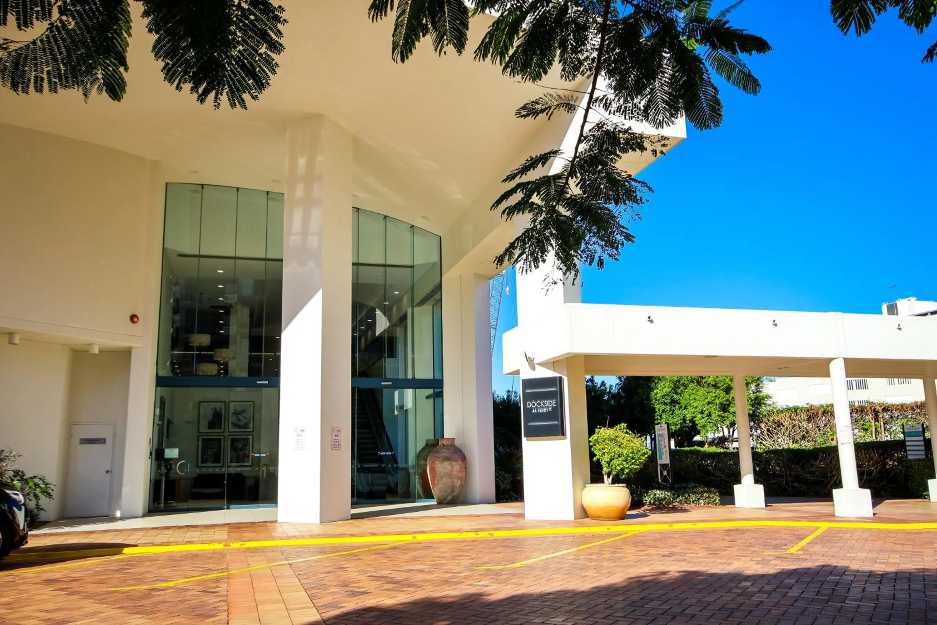 Facade/entrance in Dockside Brisbane