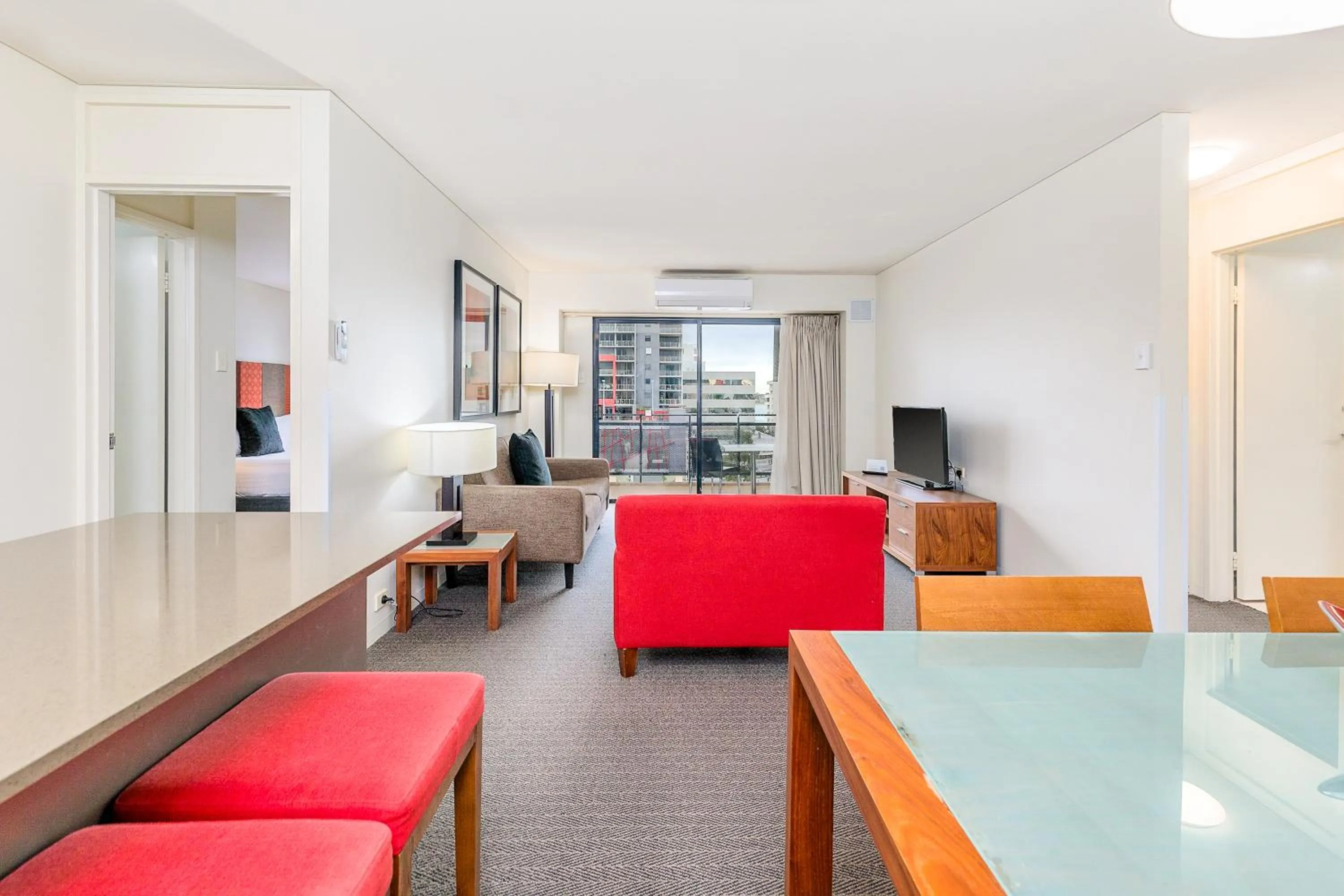 Living room in Mantra on Hay Perth