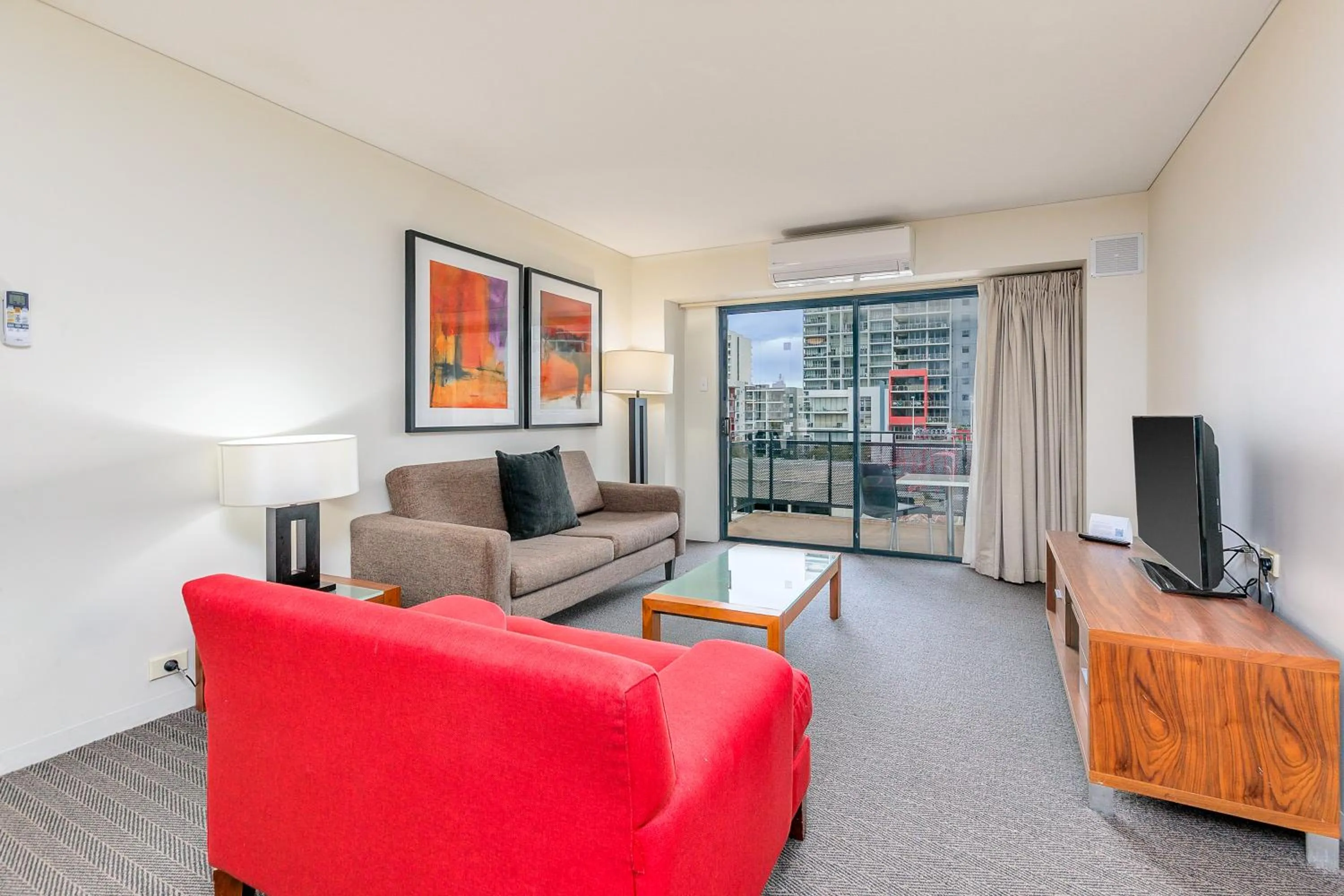 Living room in Mantra on Hay Perth