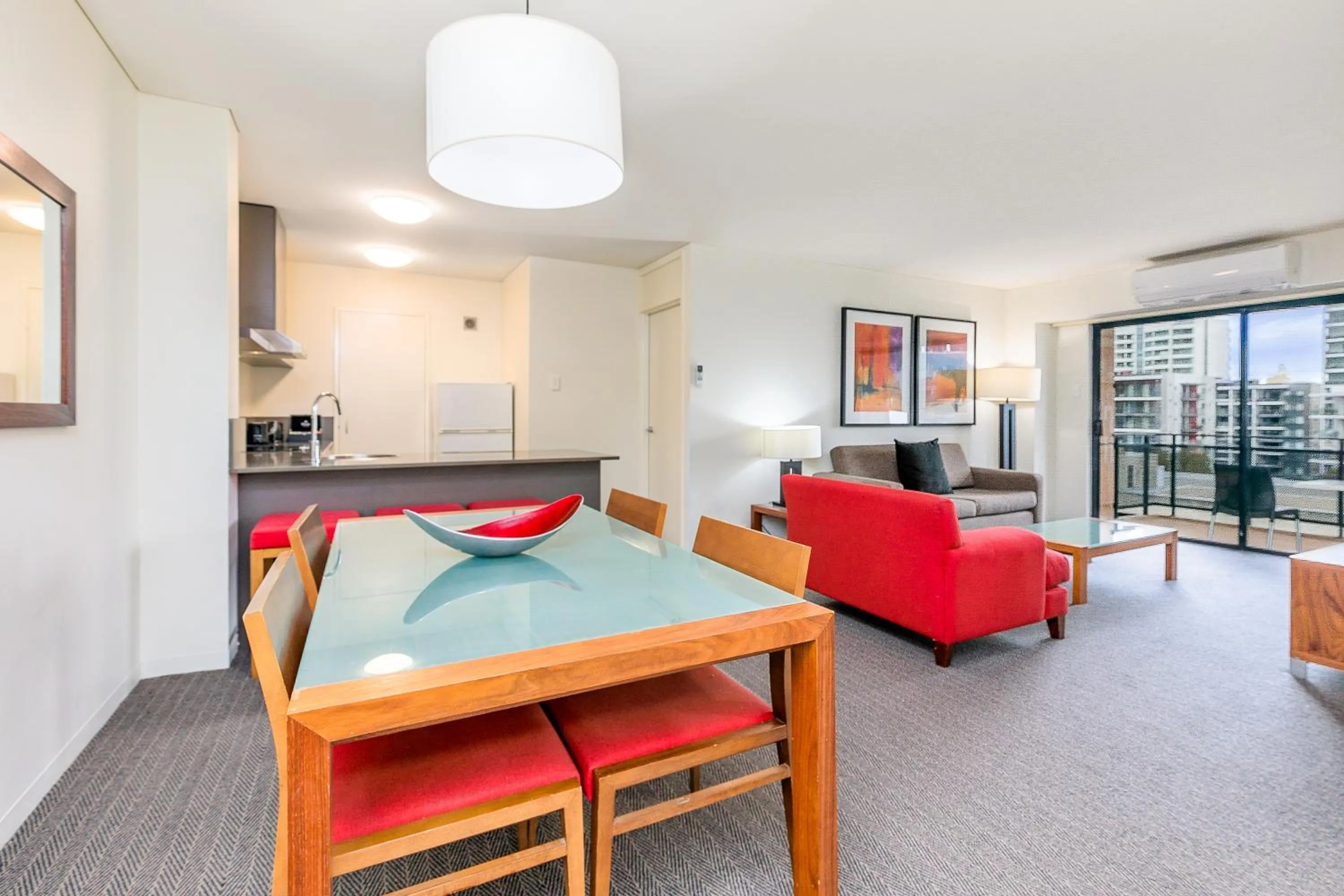 Living room in Mantra on Hay Perth