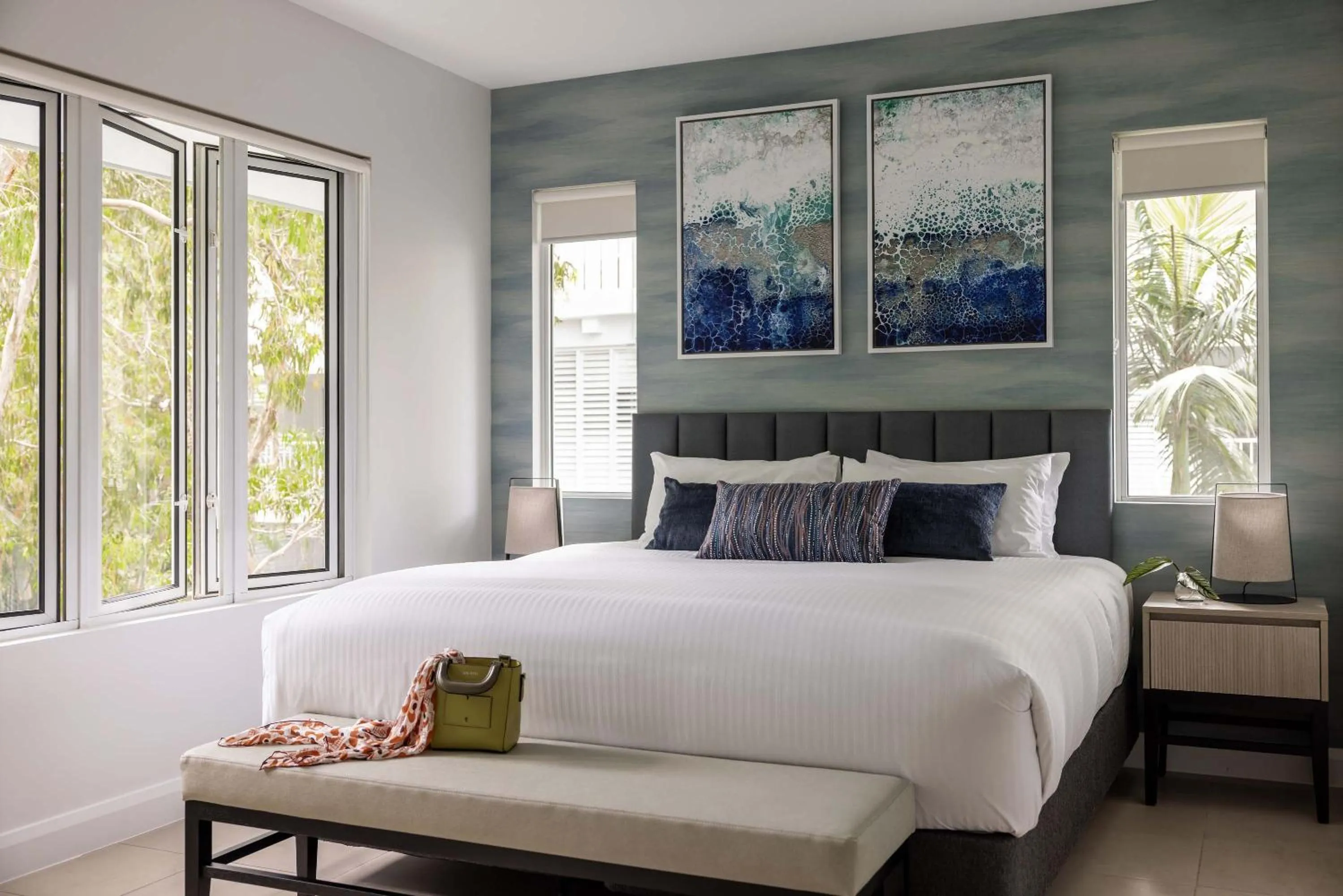 Bed in Peppers Beach Club & Spa