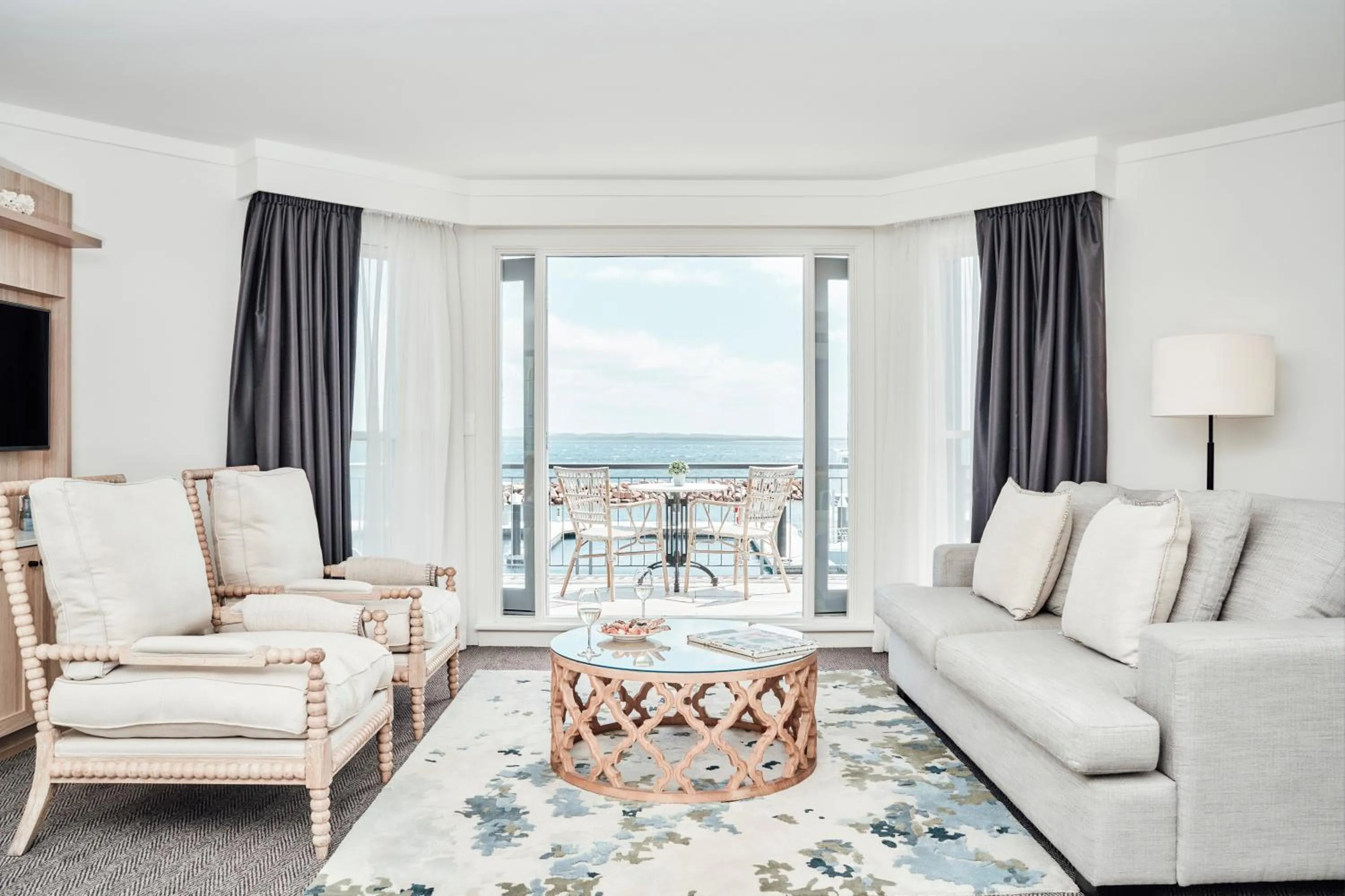 Living room in Anchorage Port Stephens