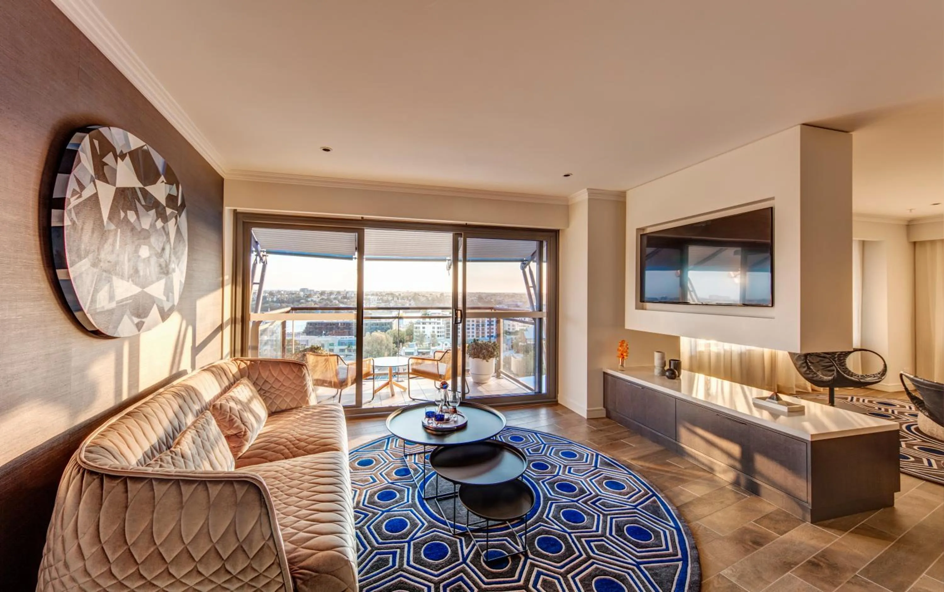 Living room in The Star Grand Hotel and Residences Sydney