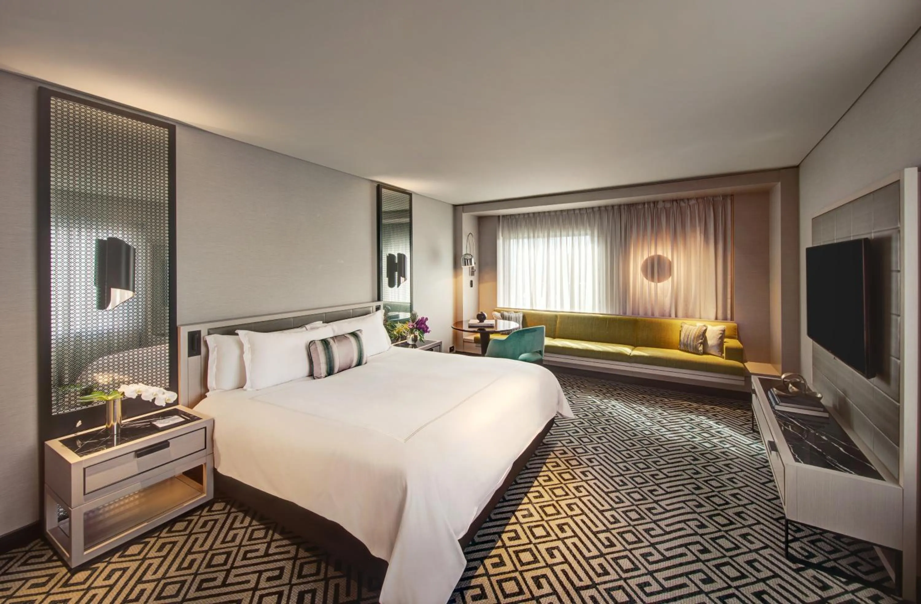 Bed in The Star Grand Hotel and Residences Sydney