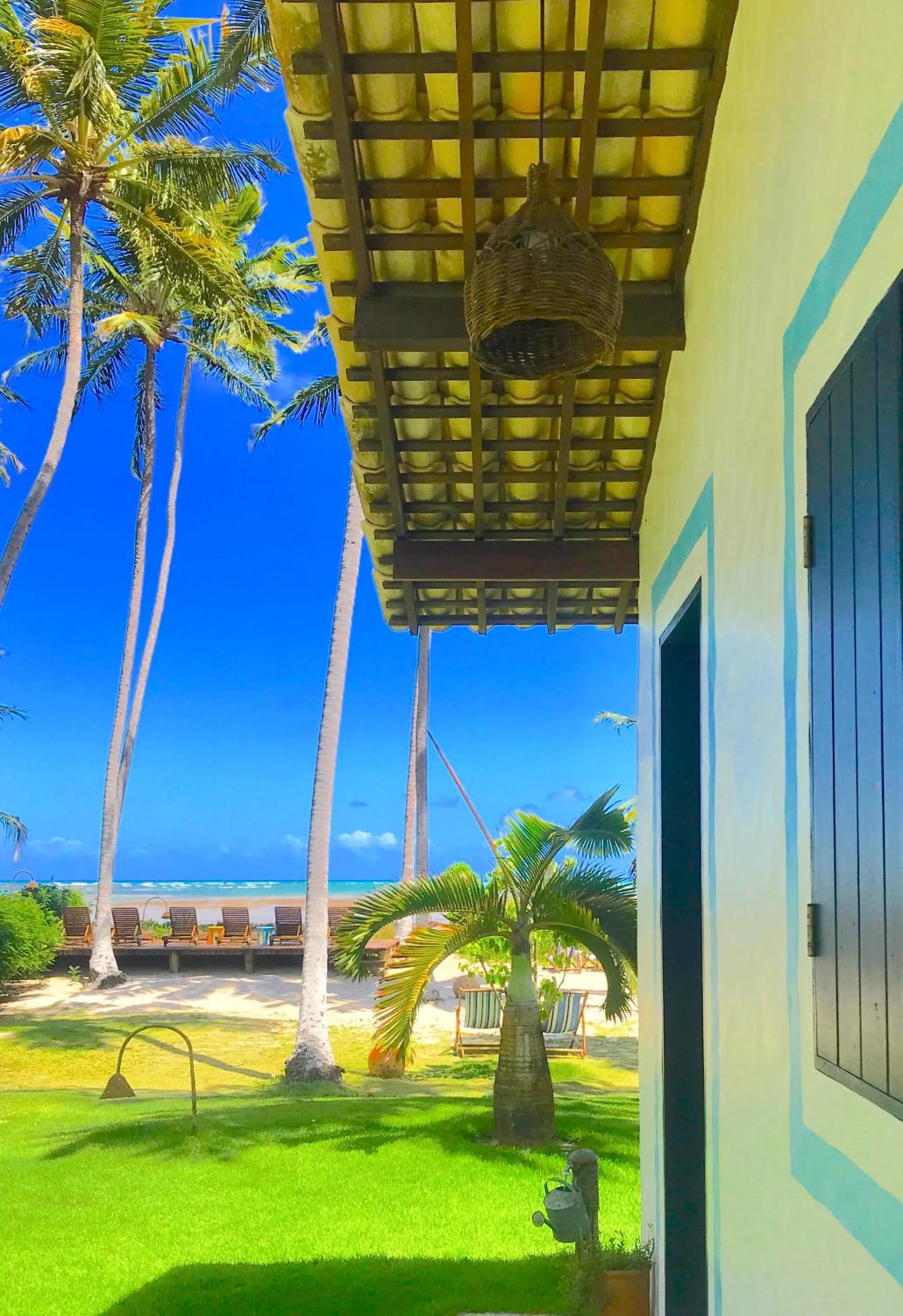 Garden view in Pousada Xuê