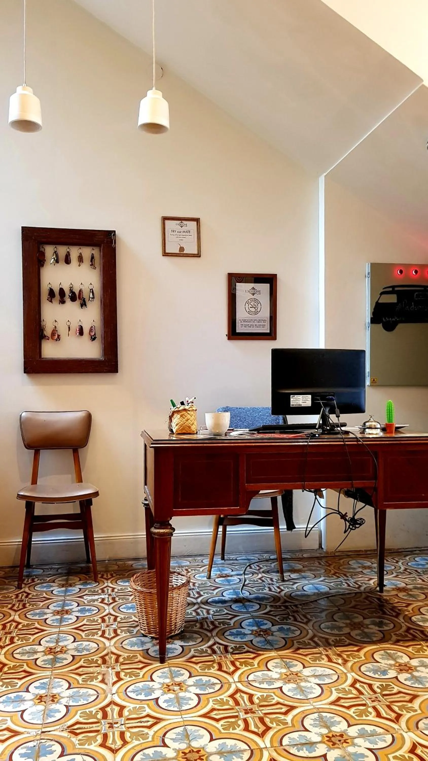Lobby or reception in L'Adresse Hôtel Boutique