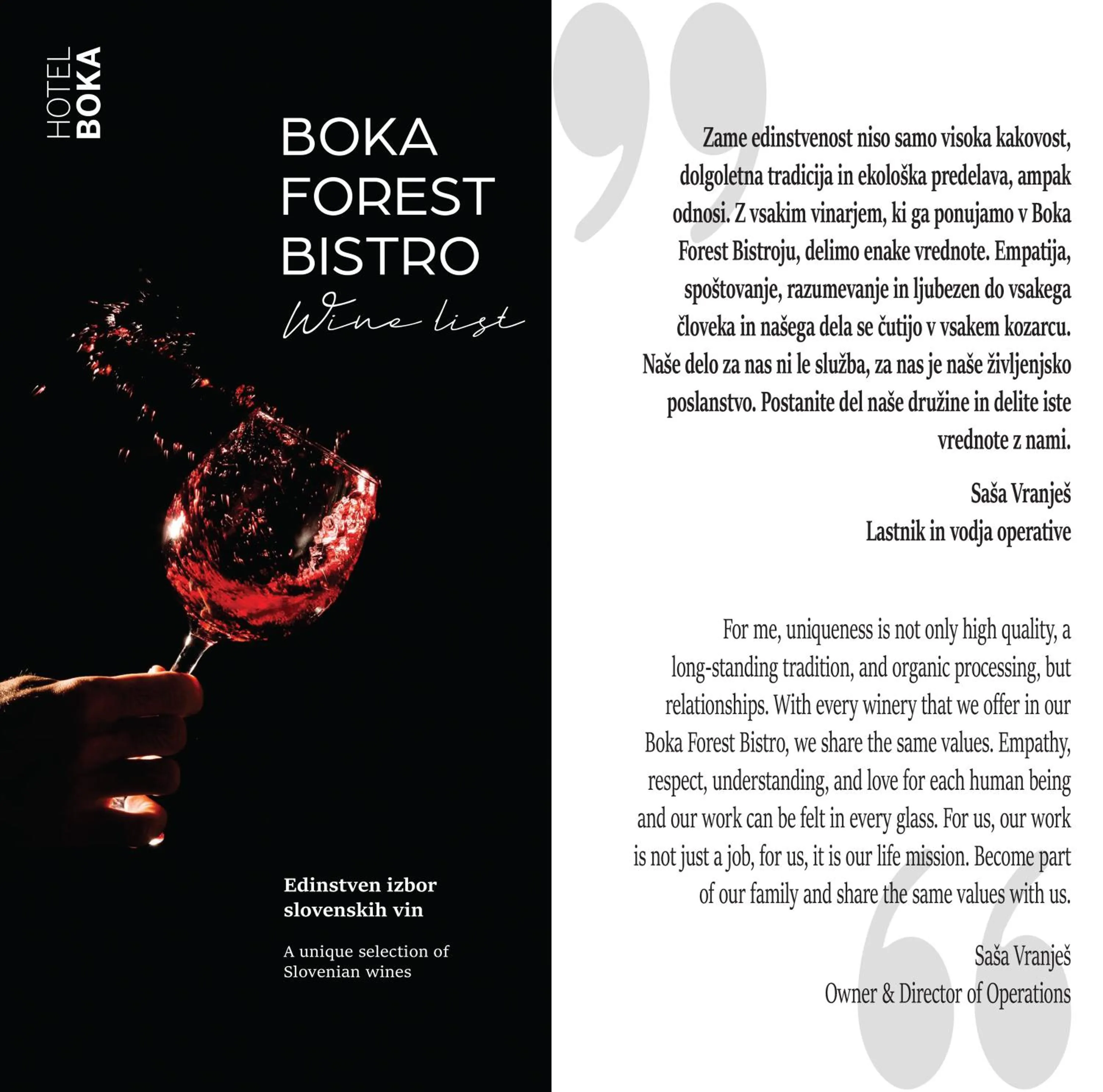 Restaurant/places to eat in Hotel Boka