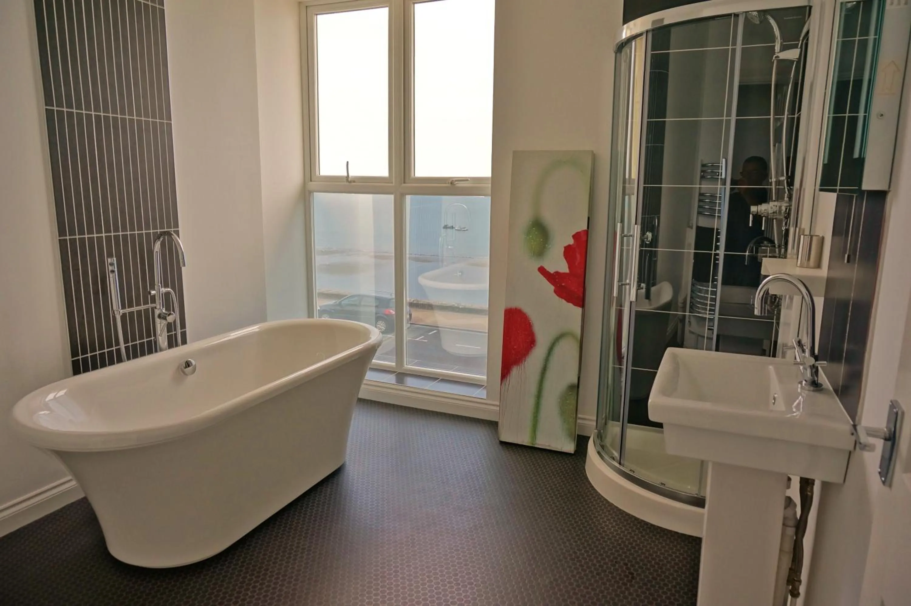 Bathroom in shoreside inn