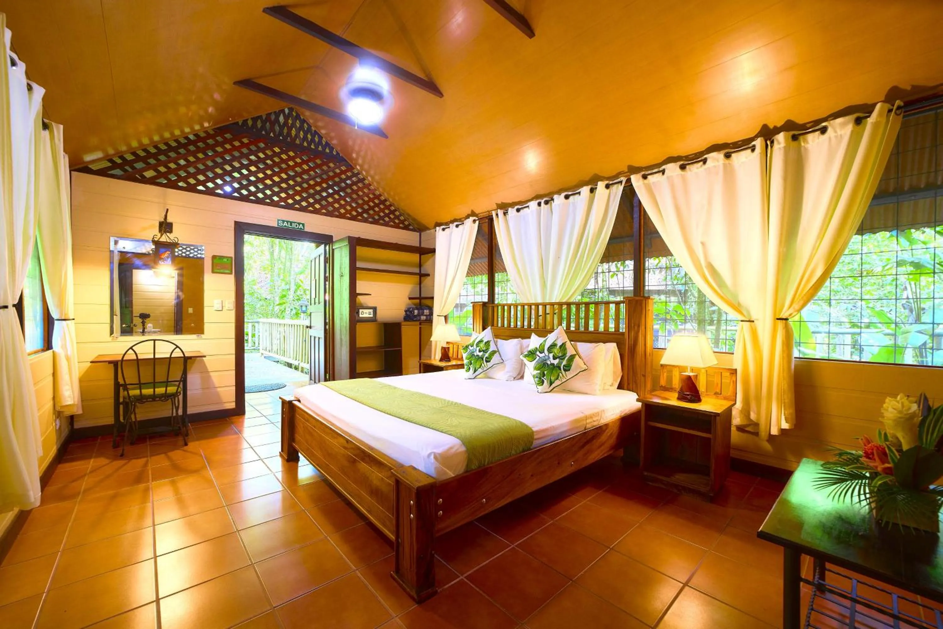 Bed in Aninga Lodge
