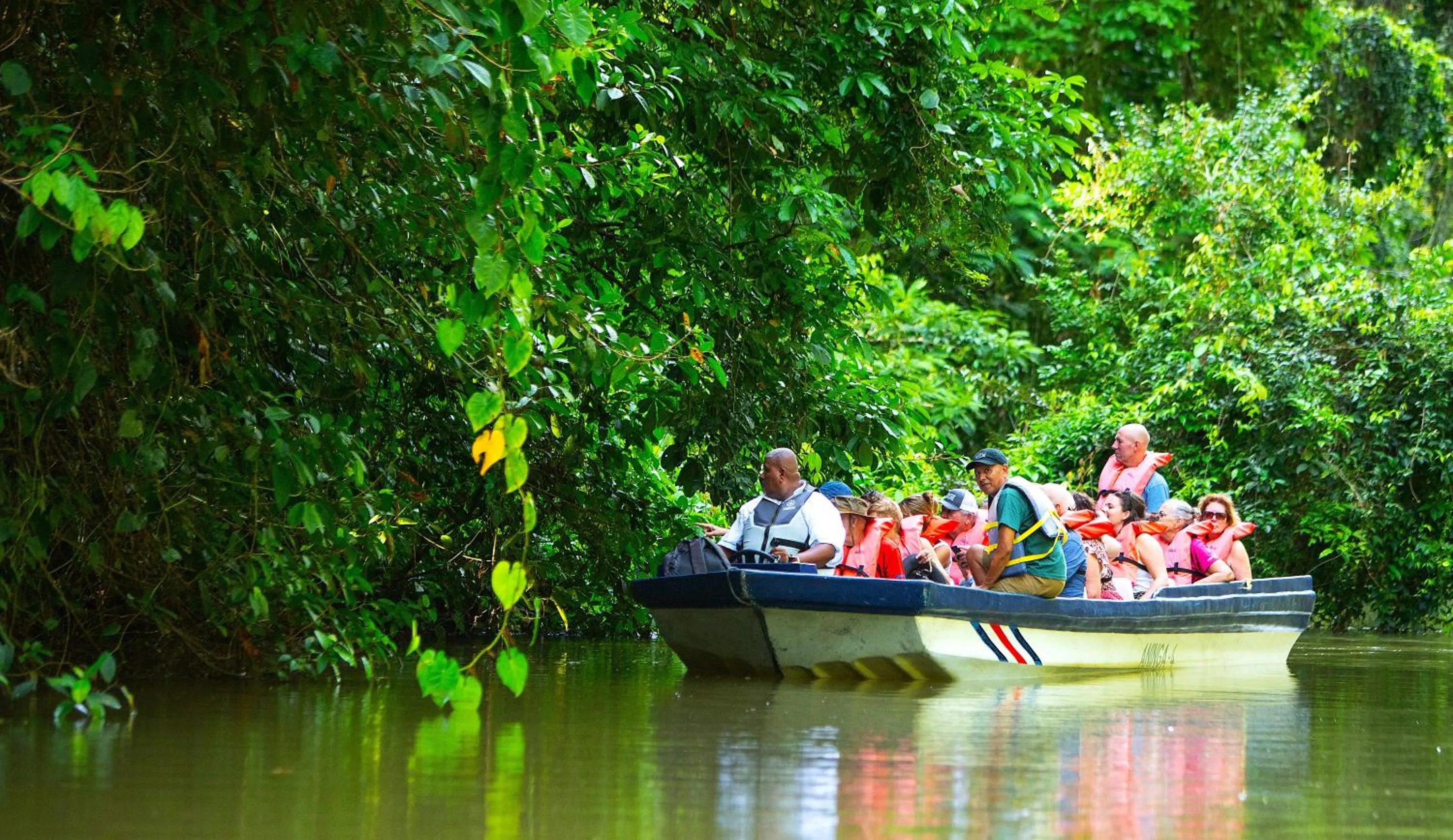 People in Aninga Lodge