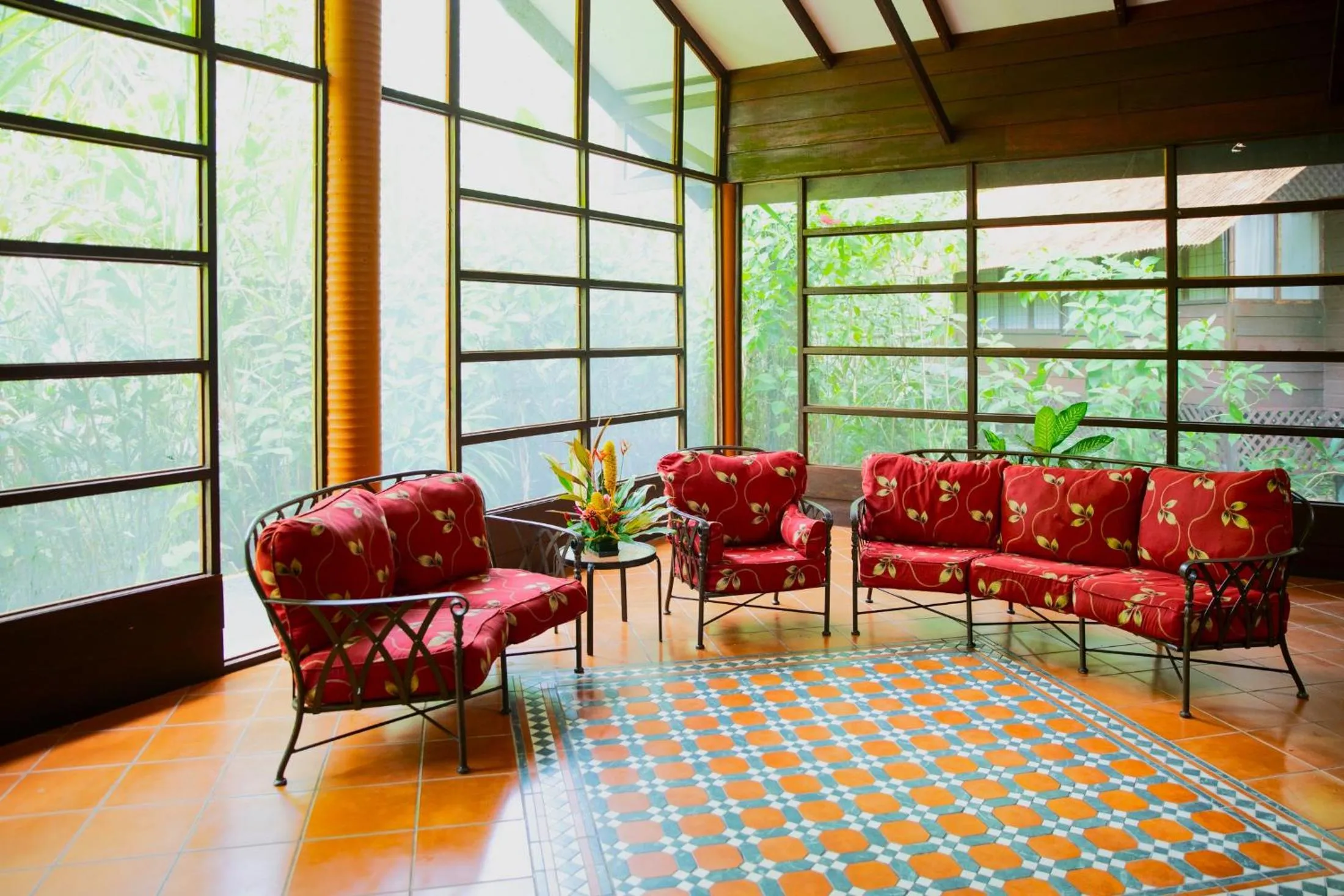 Seating area in Aninga Lodge