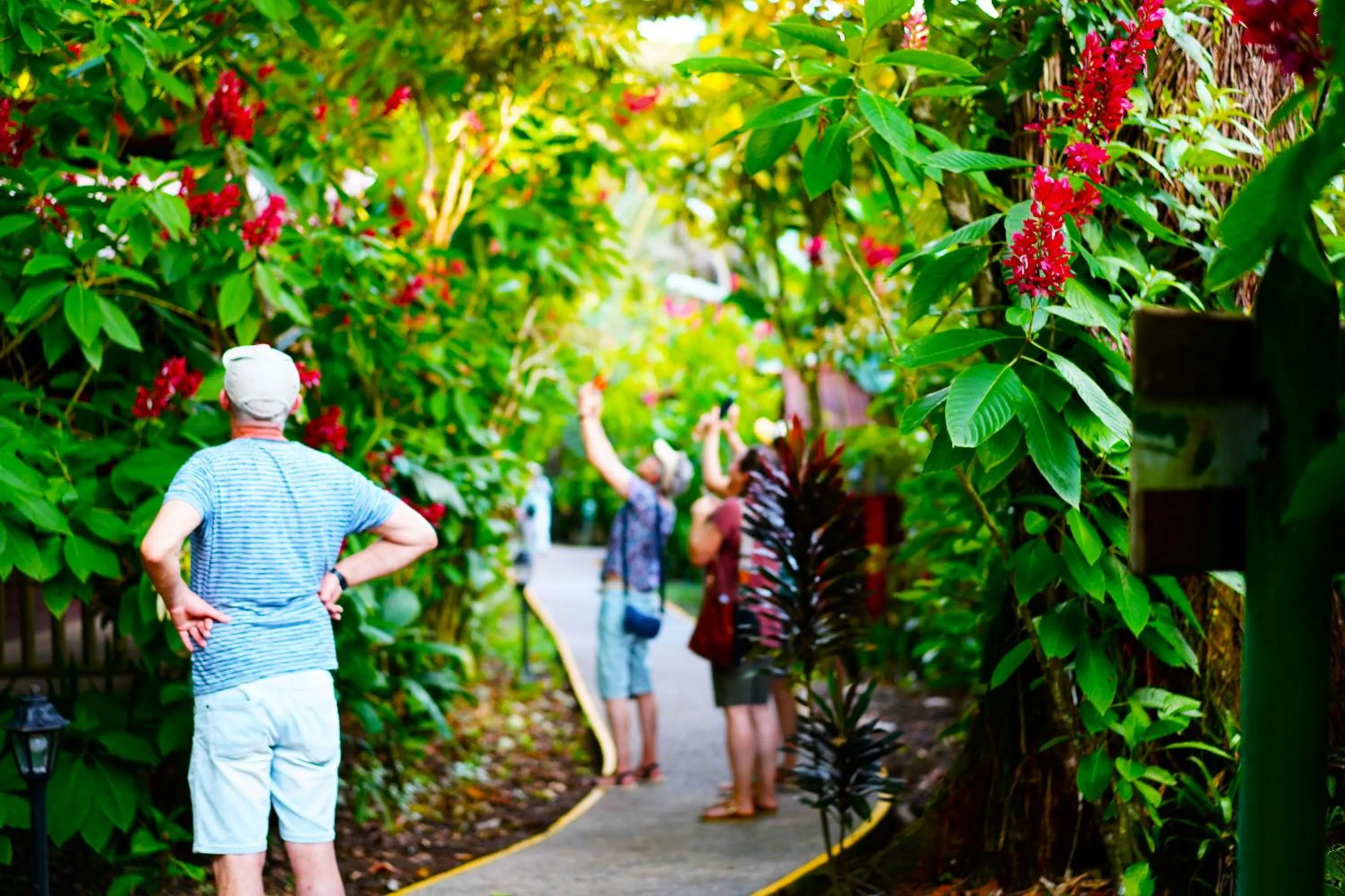 People in Aninga Lodge