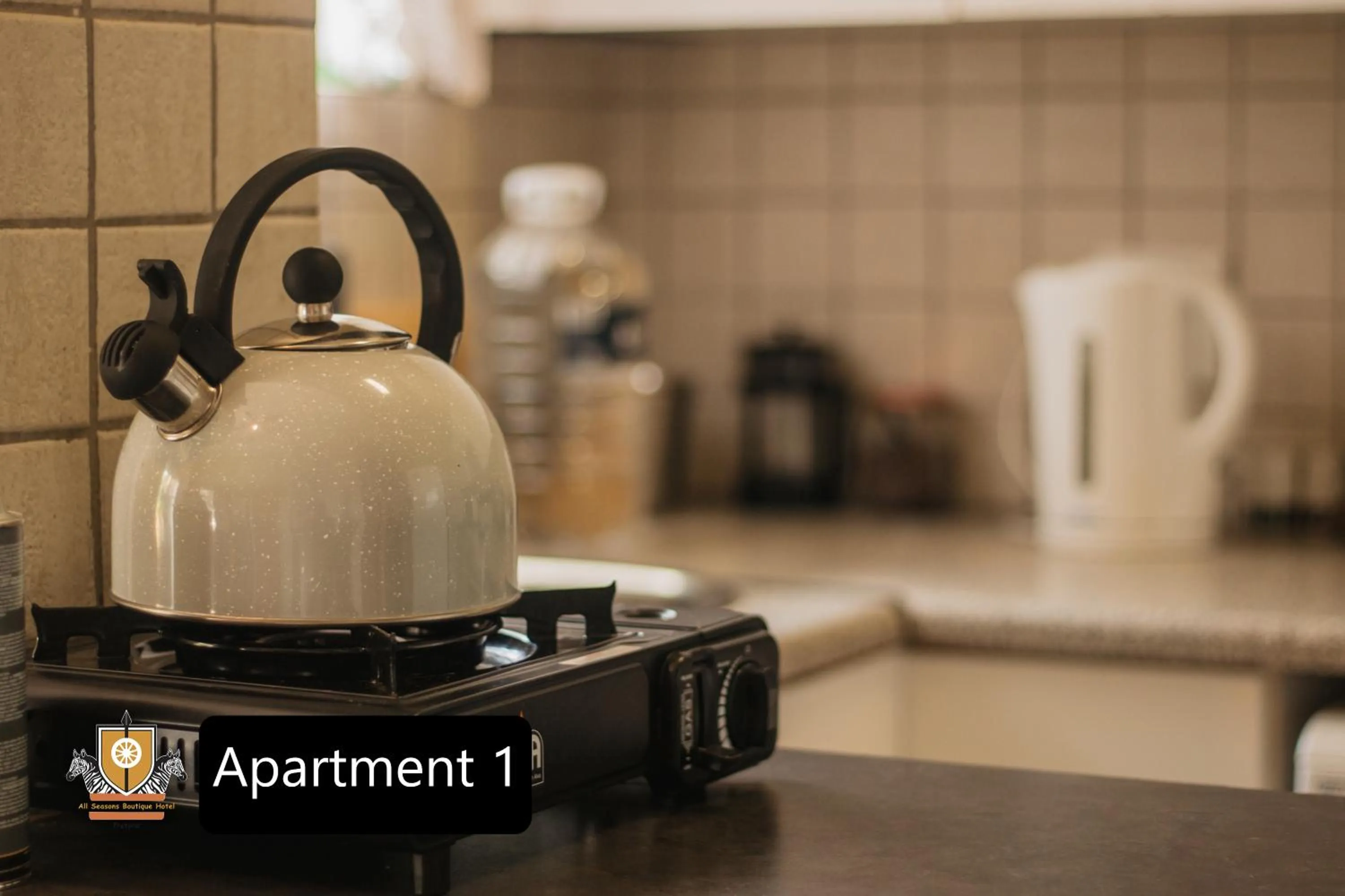 kitchen in All Seasons Boutique Hotel - Sustainable Electricity and Water