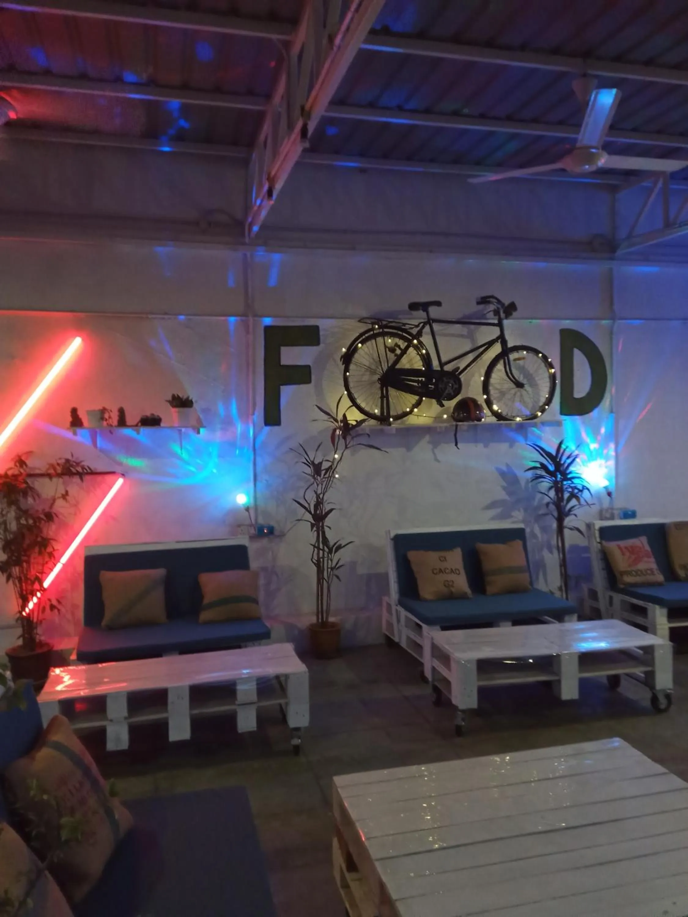 Seating area in Birdnest Guesthouse, Gaia Rooftop Cafe