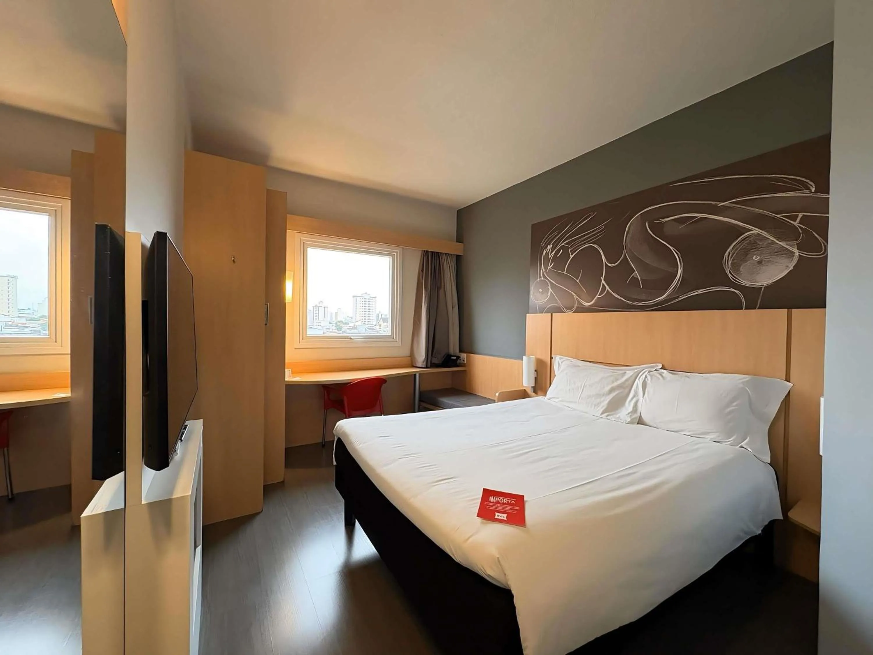 Bedroom, Bed in ibis Jundiai Shopping