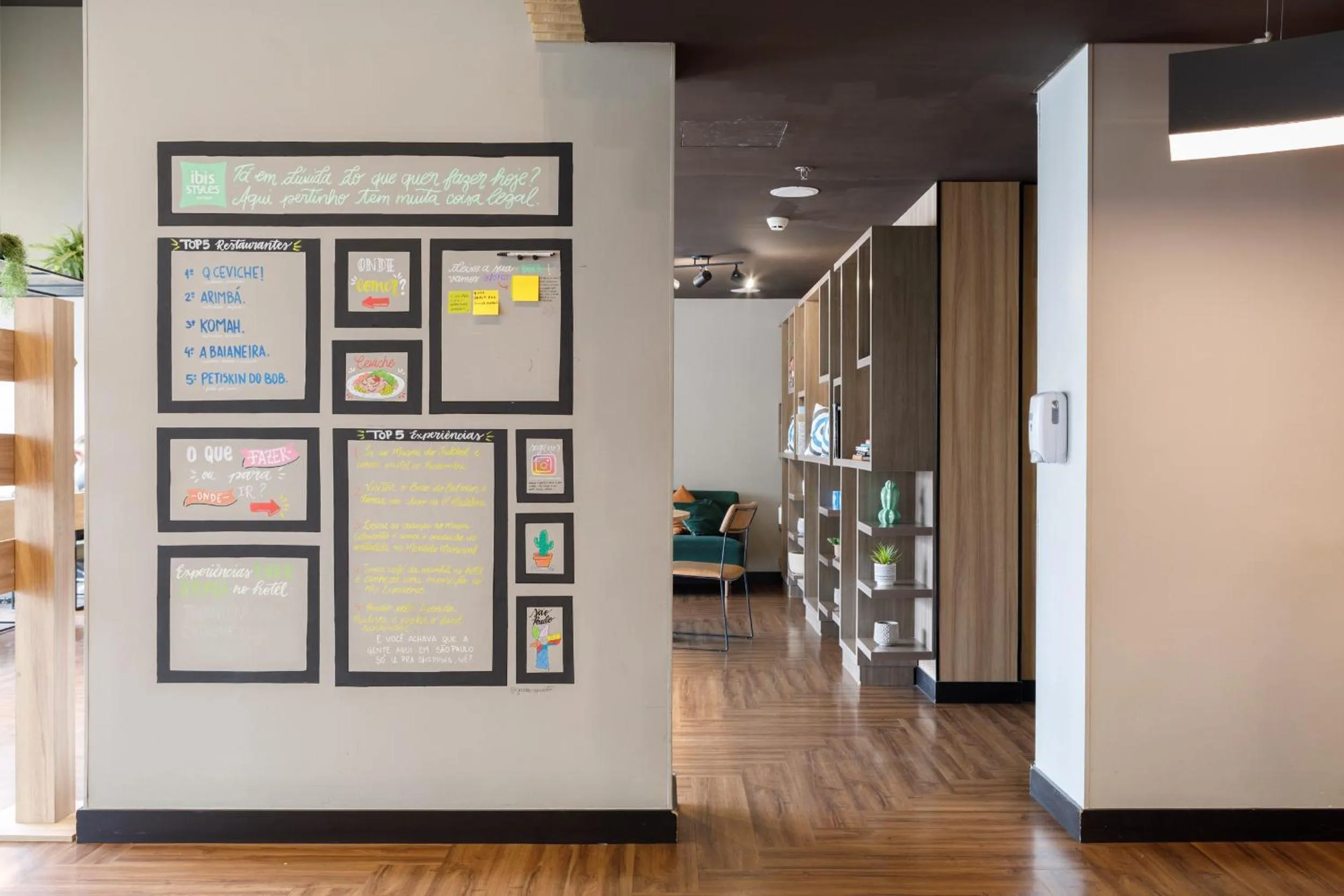 Lobby or reception in ibis Styles Sao Paulo Barra Funda