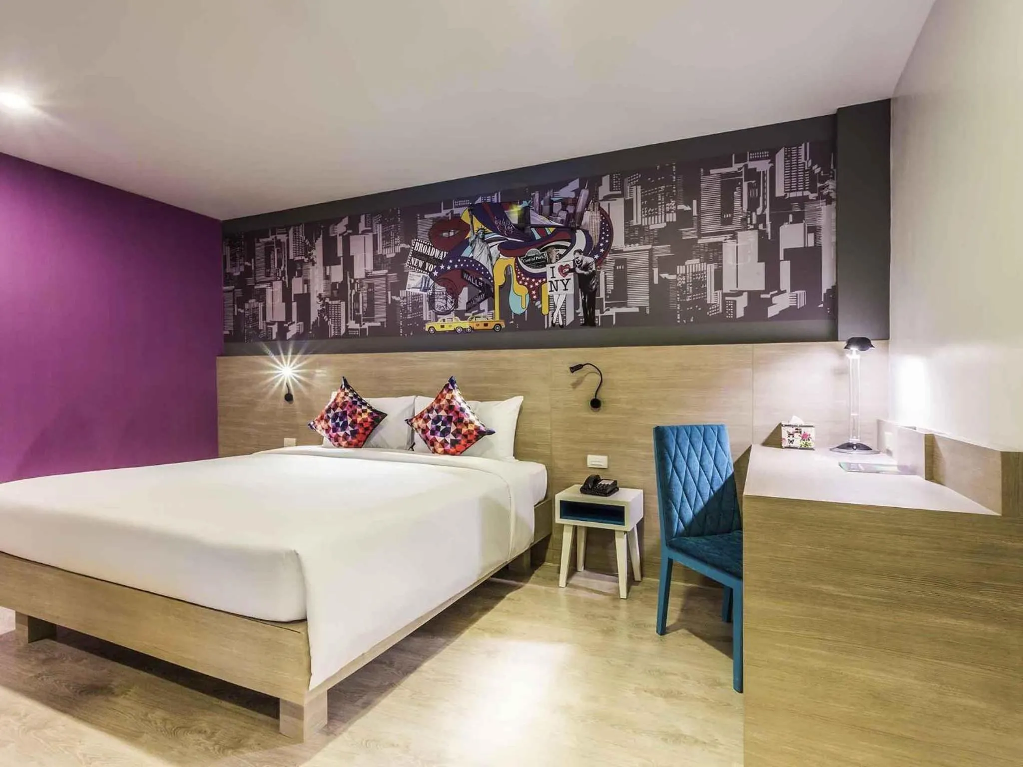Bedroom, Bed in Ibis Styles Bangkok Sukhumvit 50
