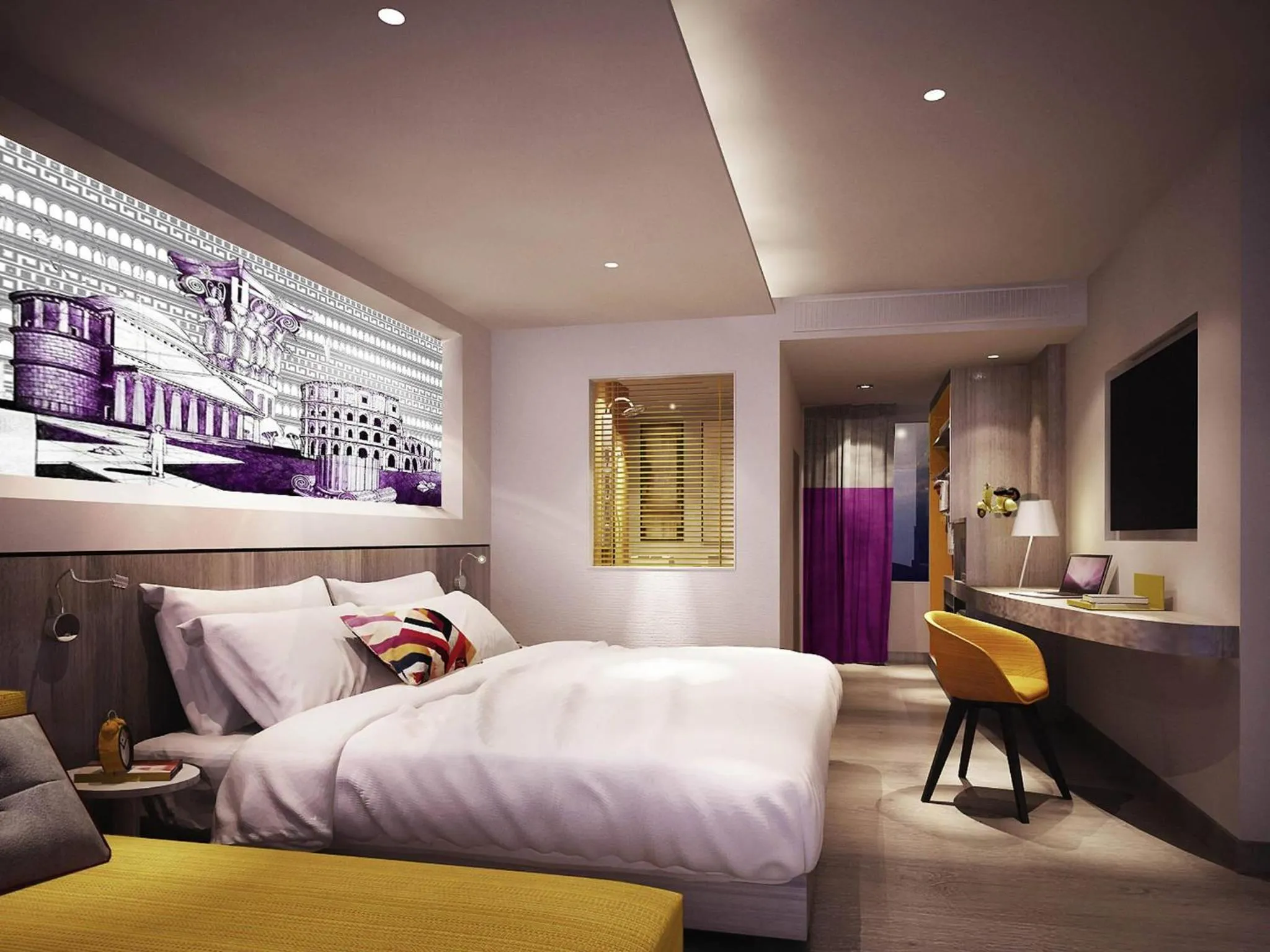 Bedroom, Bed in Ibis Styles Bangkok Sukhumvit 50