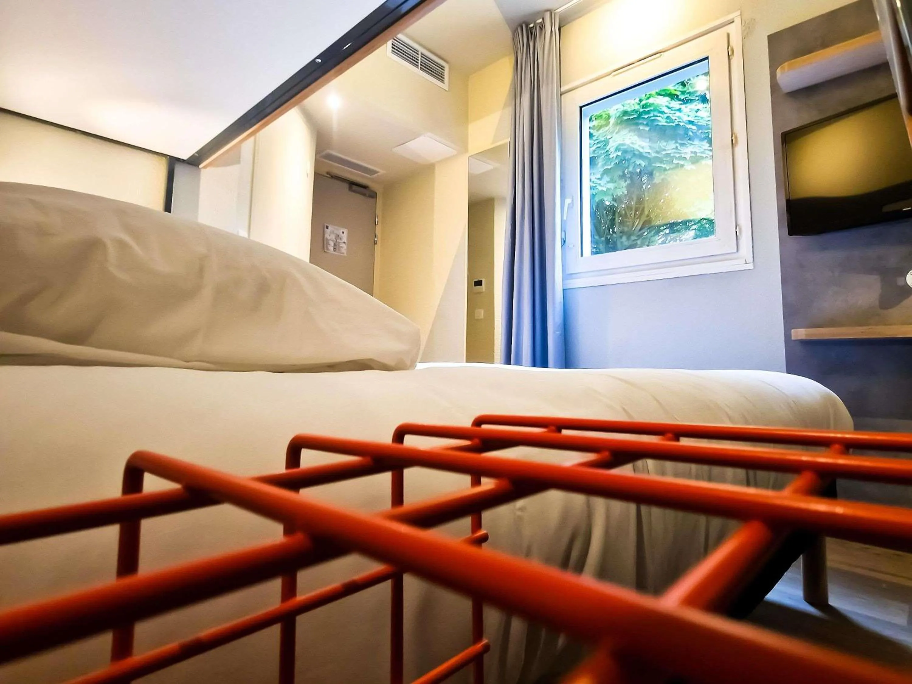 Bedroom, Bed in ibis Budget Lille Marcq En Baroeul