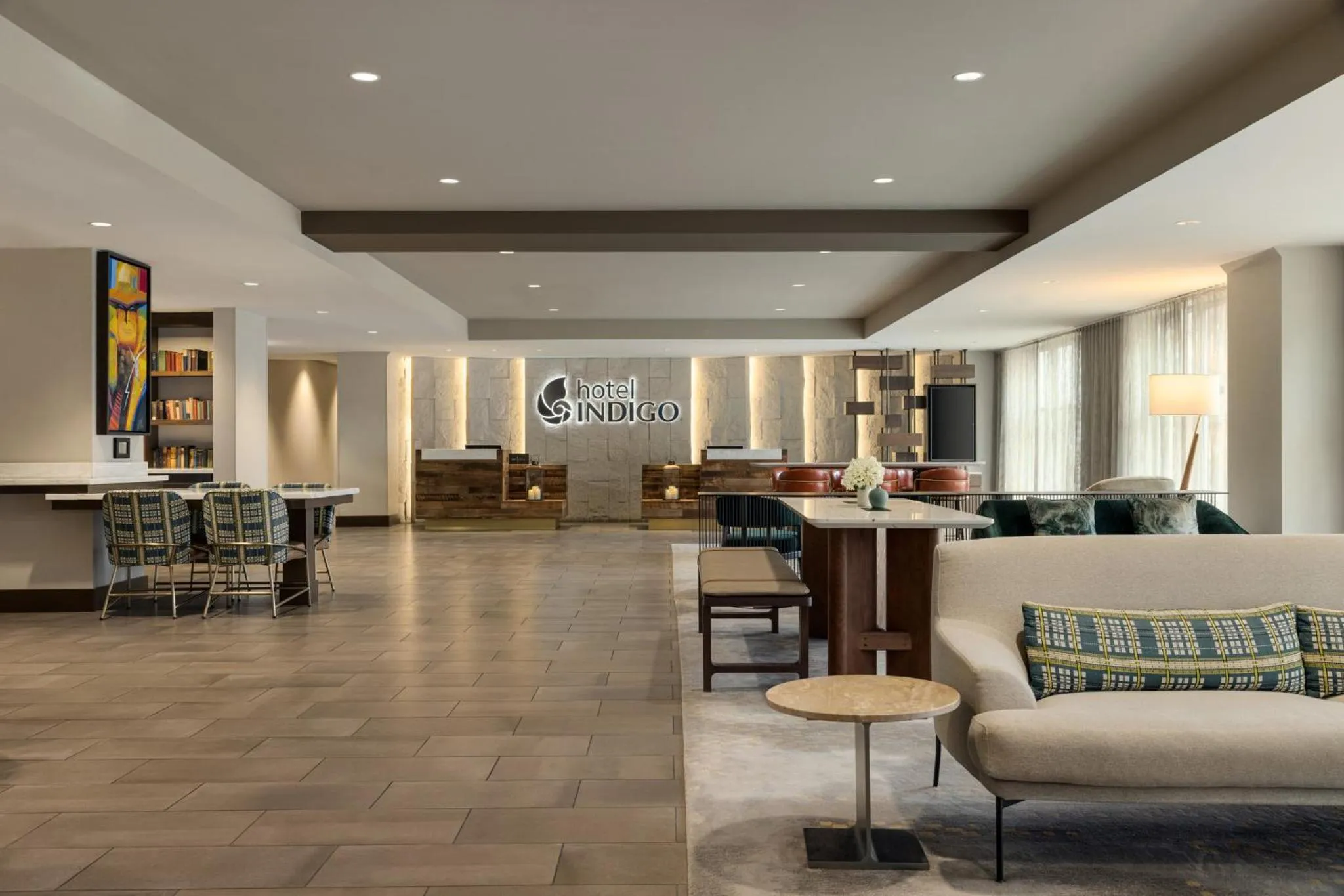 Property building in Hotel Indigo Naperville Riverwalk by IHG