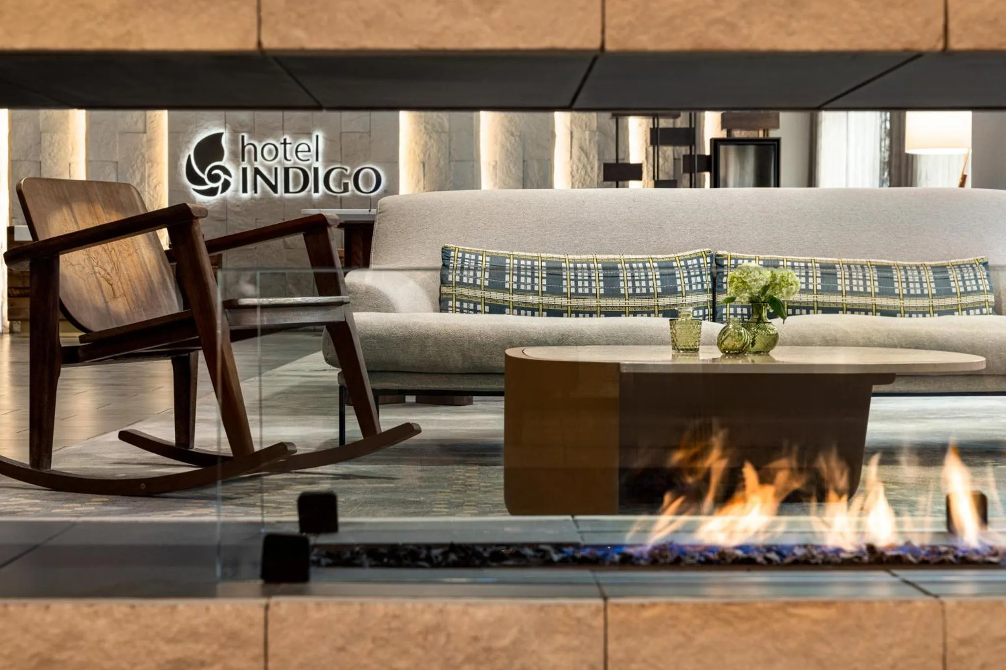 Property building in Hotel Indigo Naperville Riverwalk by IHG