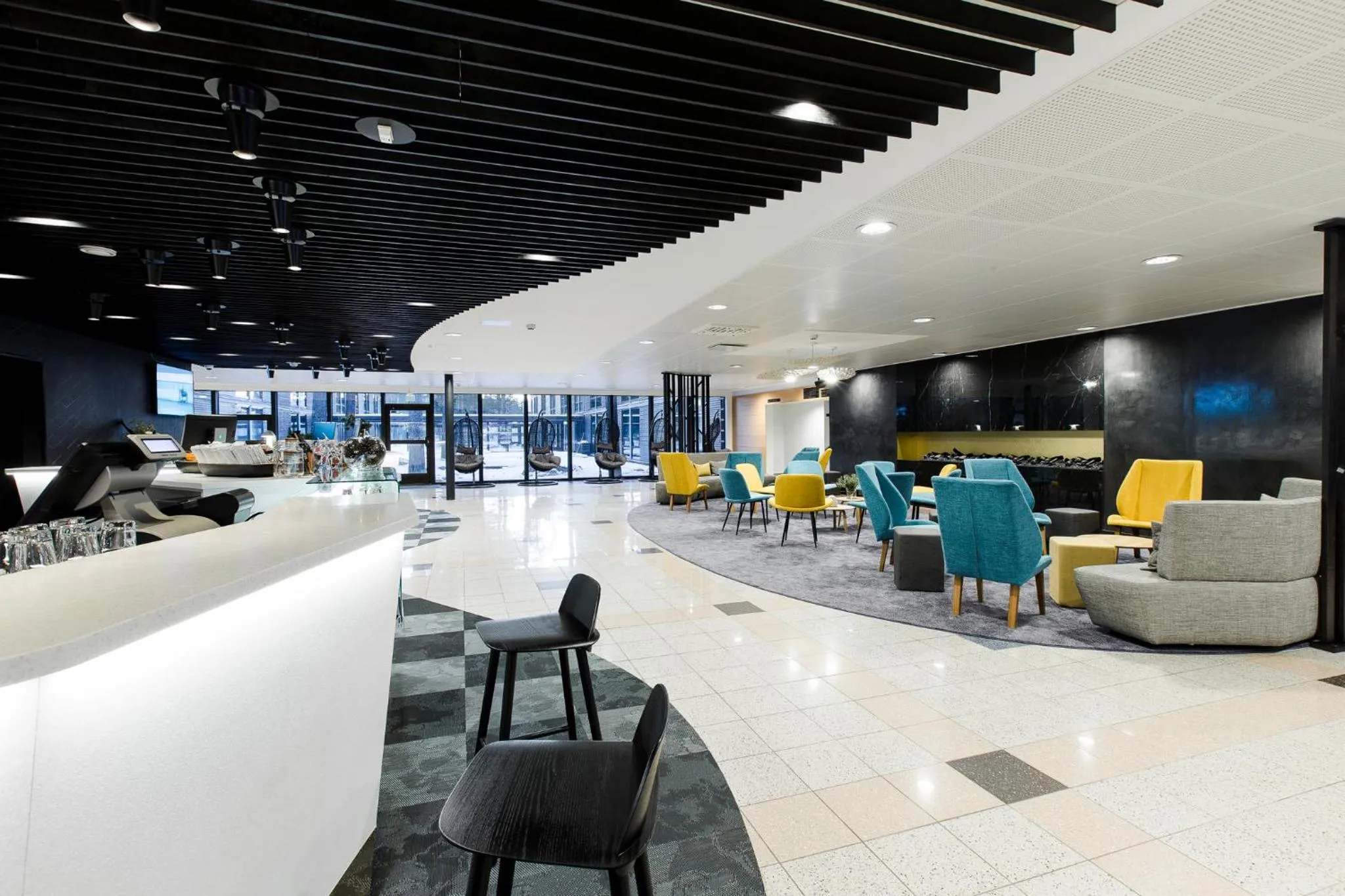 Lobby or reception in Quality Hotel Sveitsi