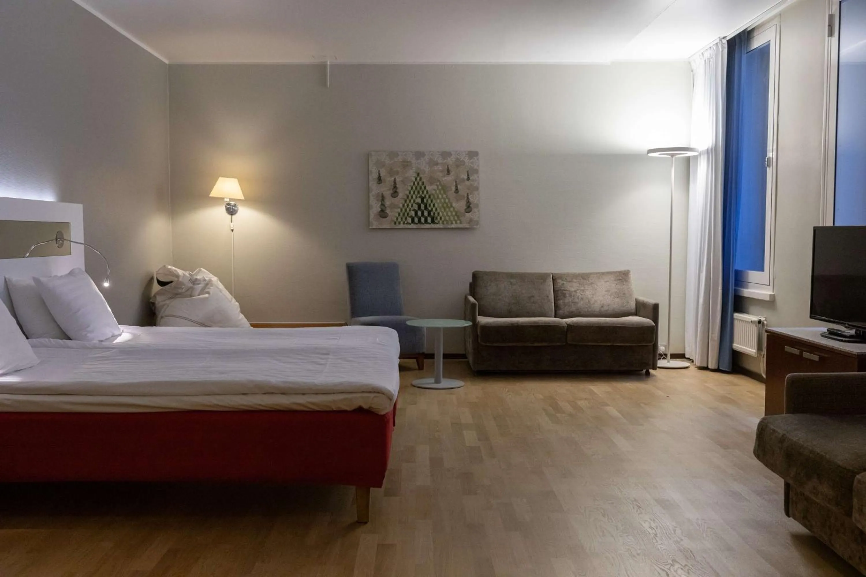 Bedroom, Bed in Scandic Kaisaniemi