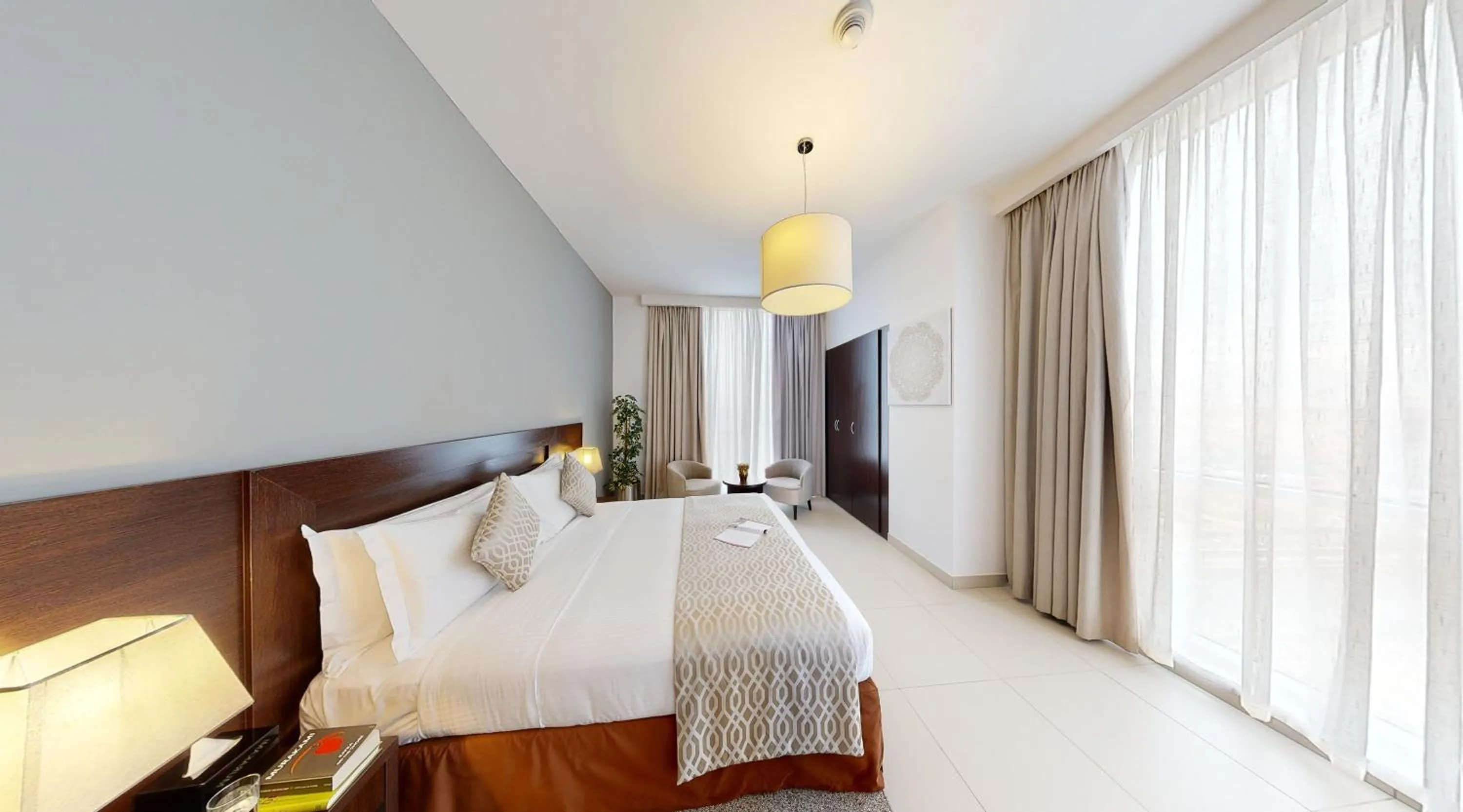 Bedroom, Bed in Ascott Rafal Olaya Riyadh