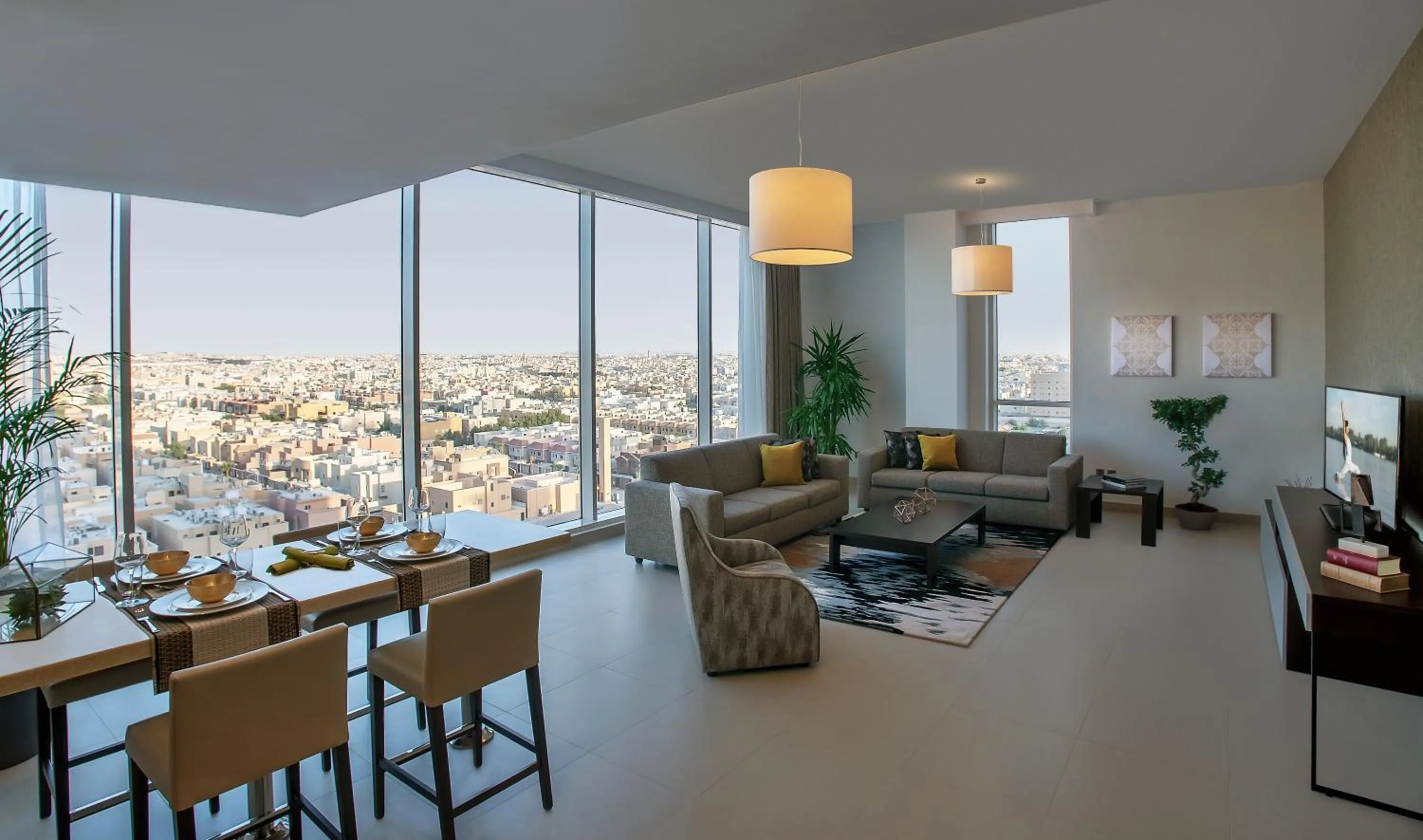 Living room in Ascott Rafal Olaya Riyadh