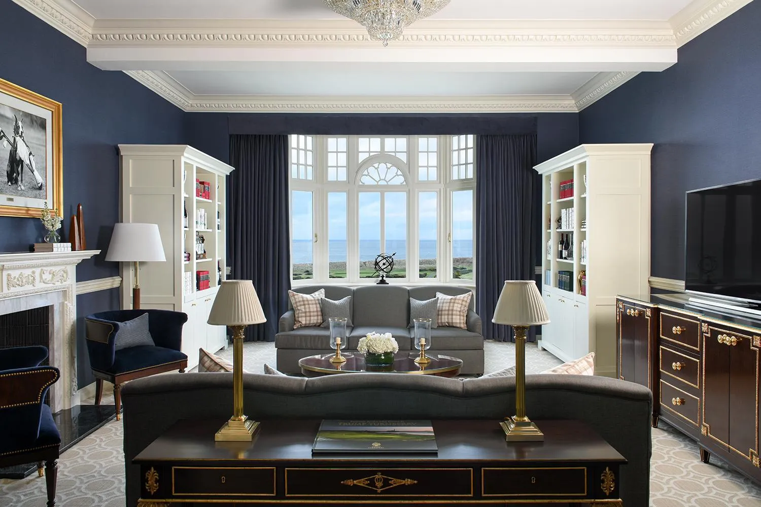 Living room in Trump Turnberry