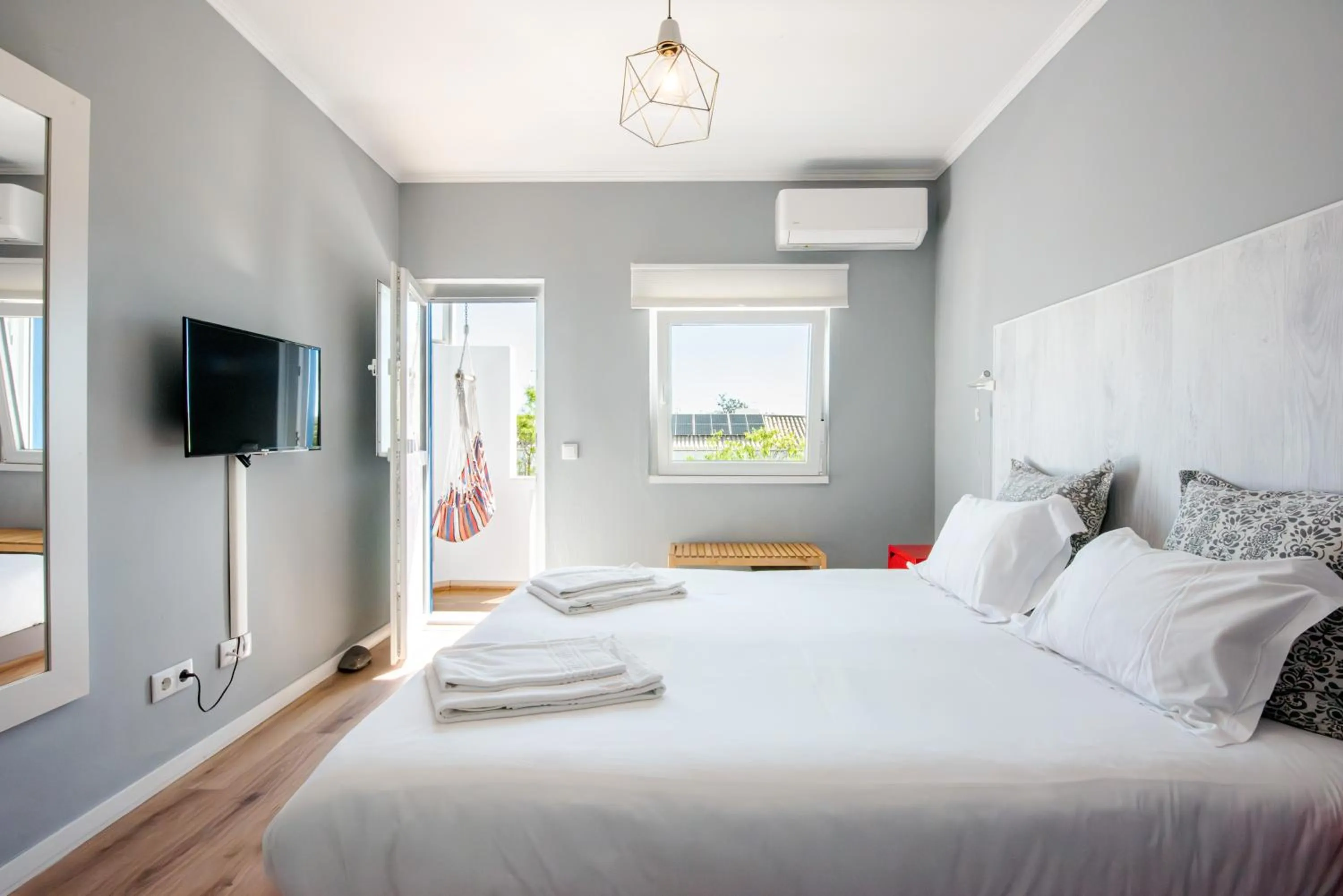 View (from property/room), Bed in Lagos Uptown Bed & Breakfast