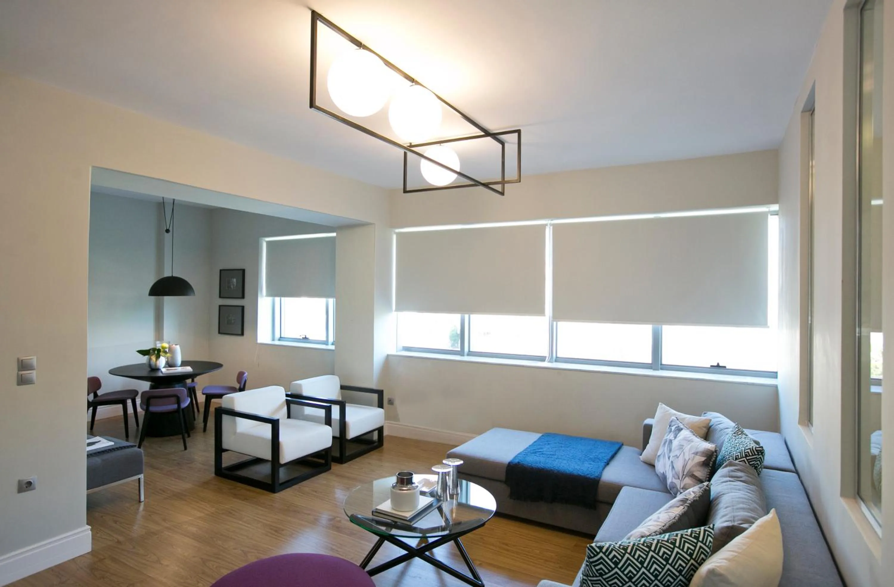 Living room, Bed in 47 Luxury Suites