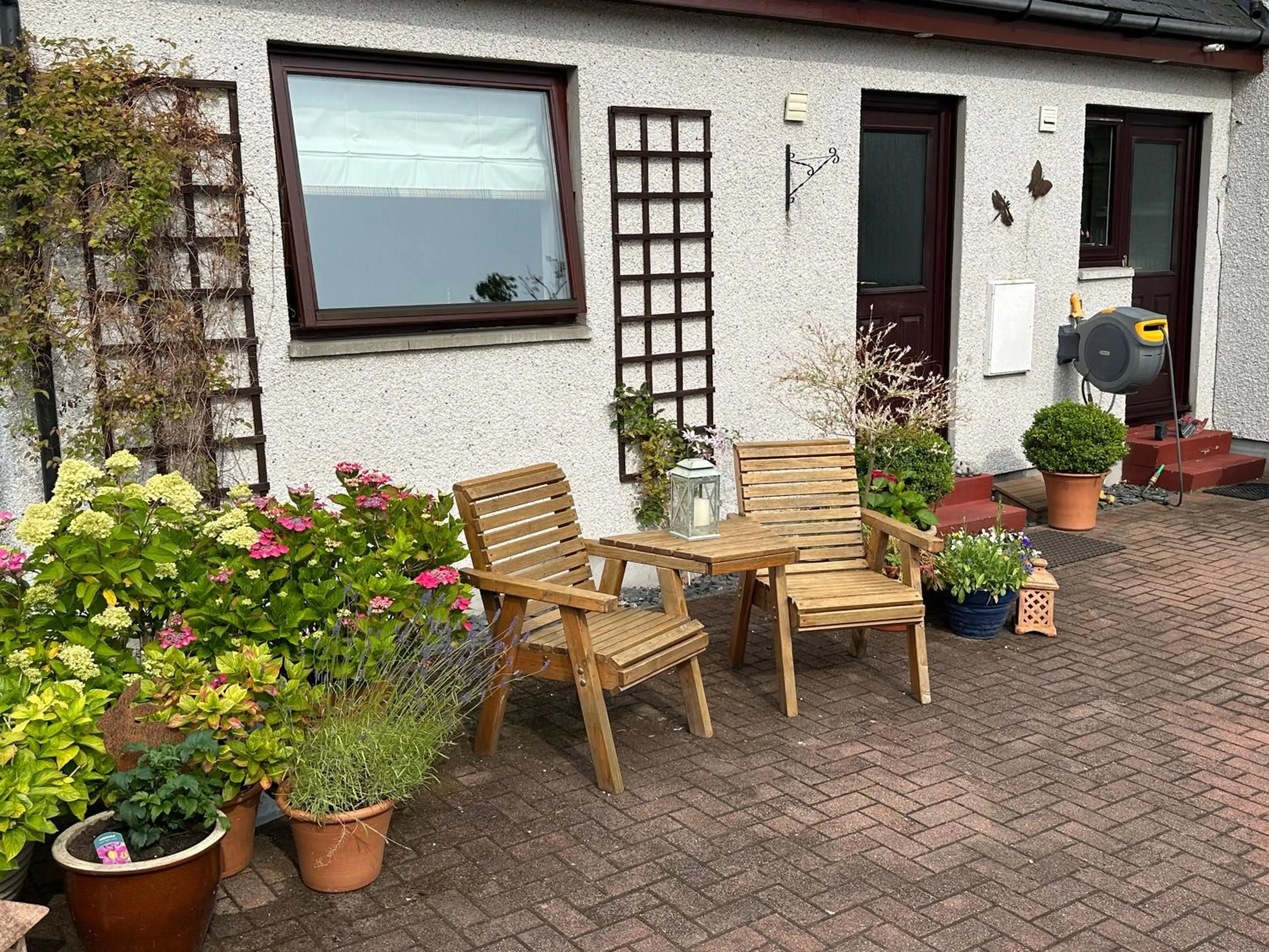 Garden view in Dunhallin House