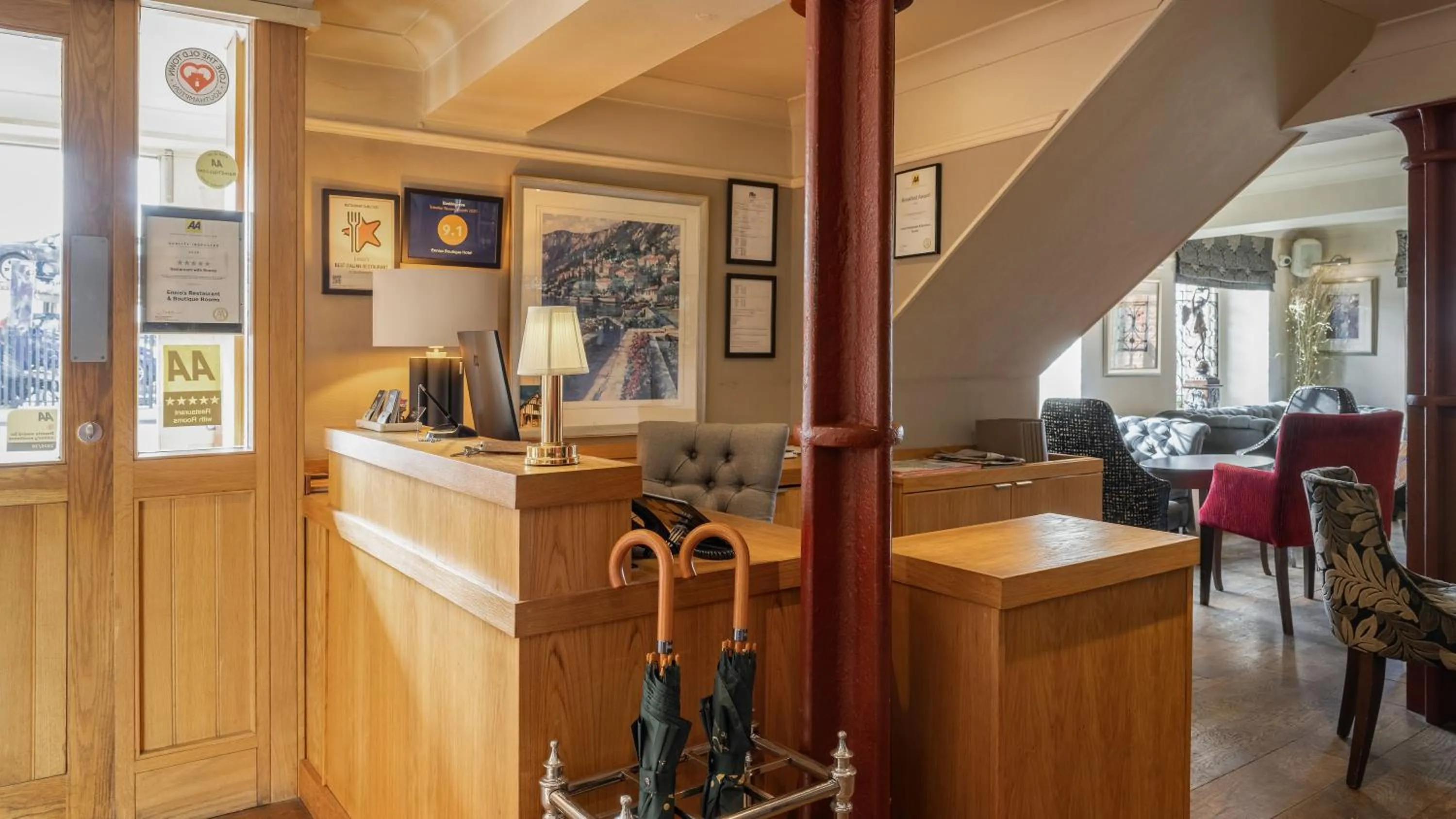 Lobby or reception in Ennios Boutique Hotel