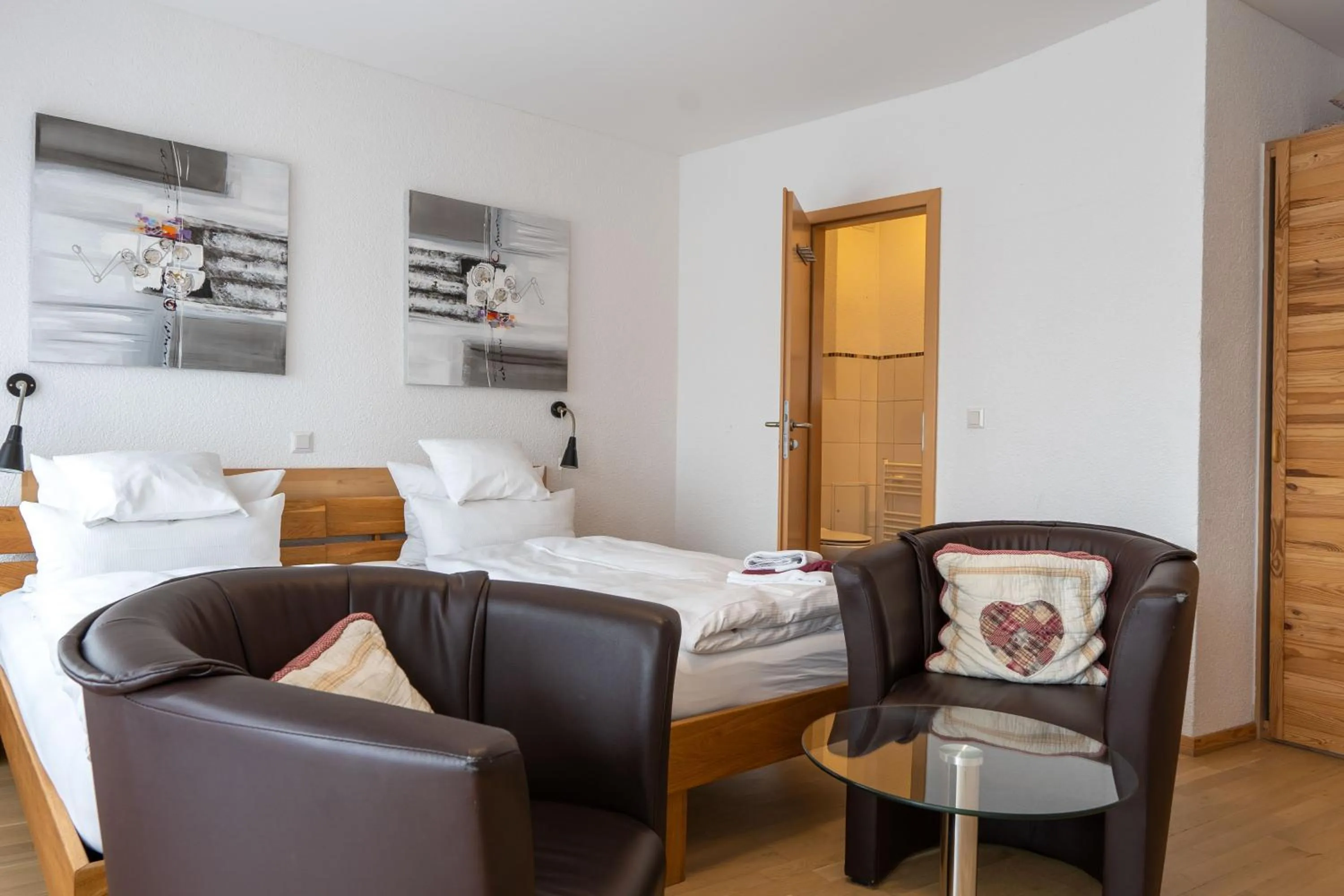 Bed in Gästehaus Jägerstüble