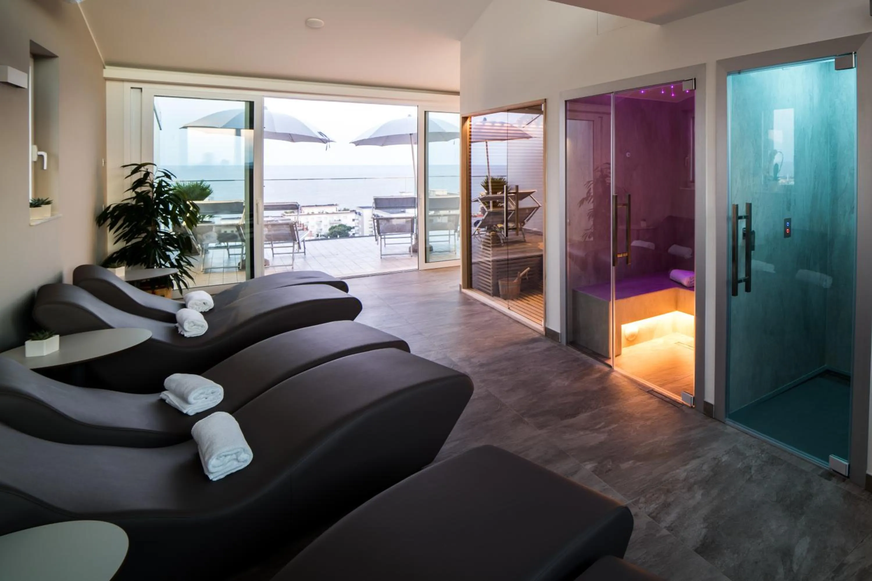 Steam room in Hesperia Hotel & Residence