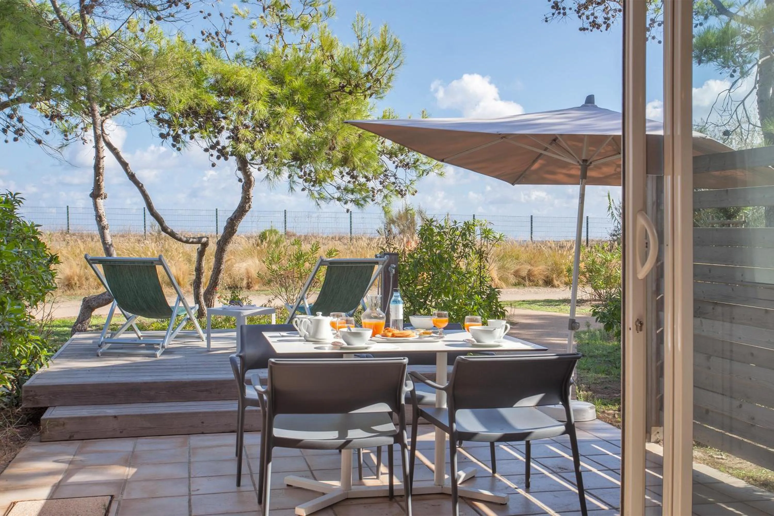 Balcony/Terrace in Belambra Clubs Borgo - Pineto