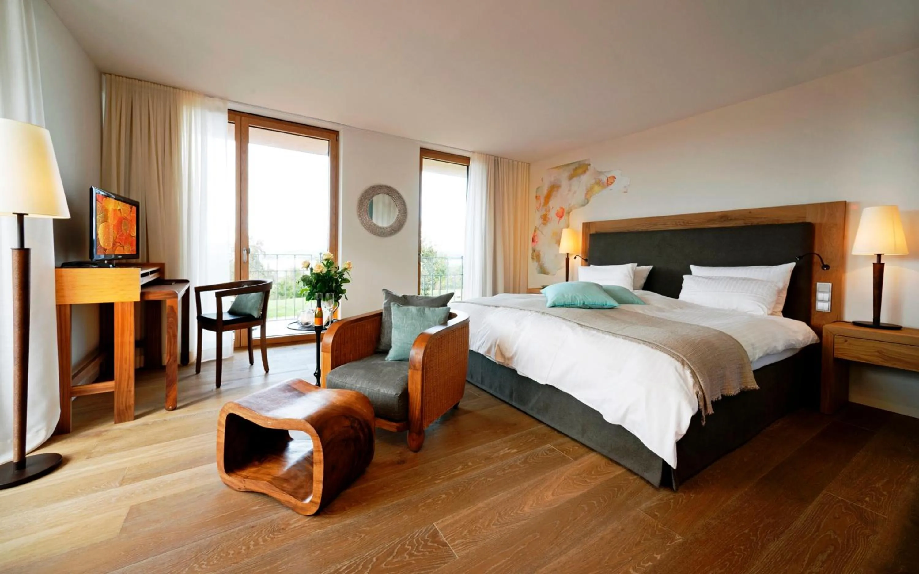 Photo of the whole room, Bed in Hotel Hirschen Horn