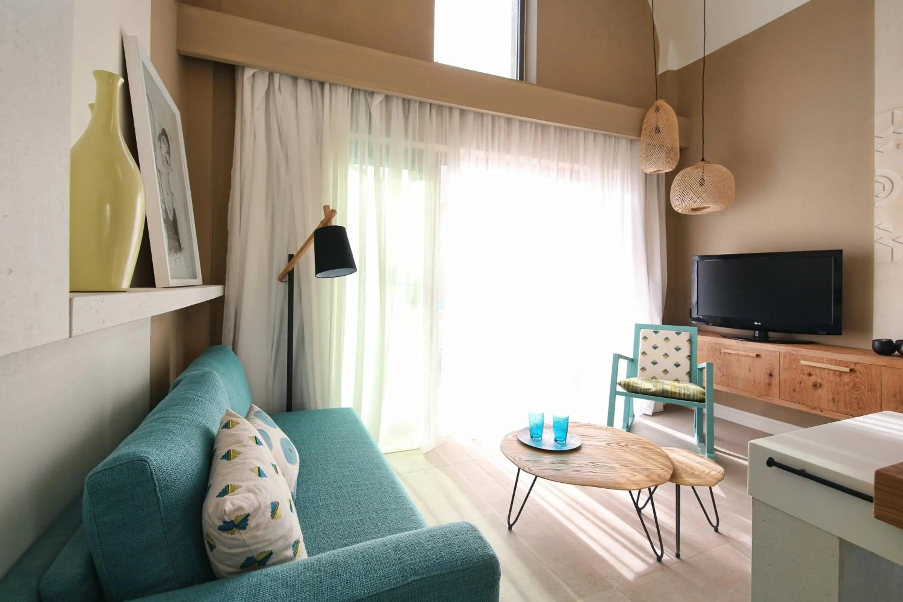 Living room in Domes Noruz Chania, Autograph Collection- Adults Only