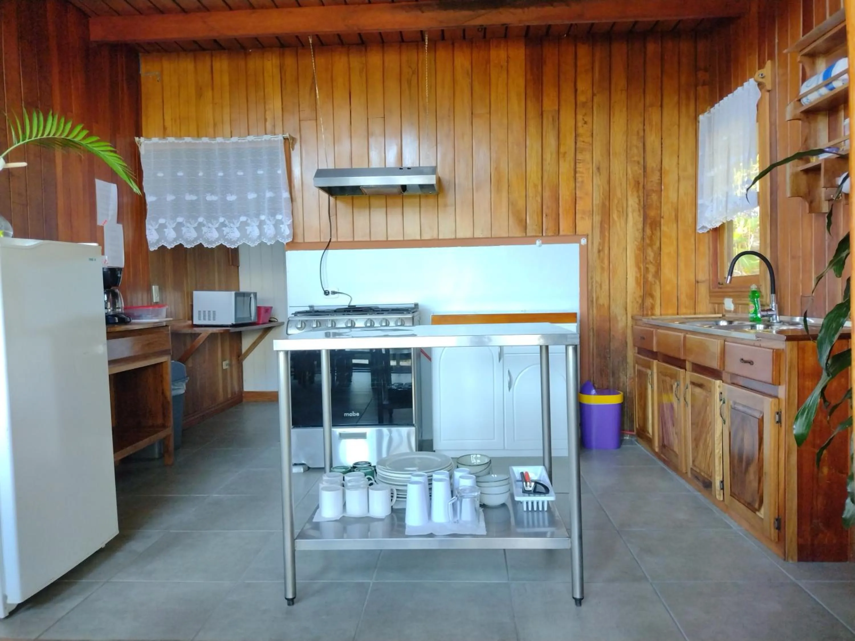 Kitchen or kitchenette in Hotel Claro de Luna