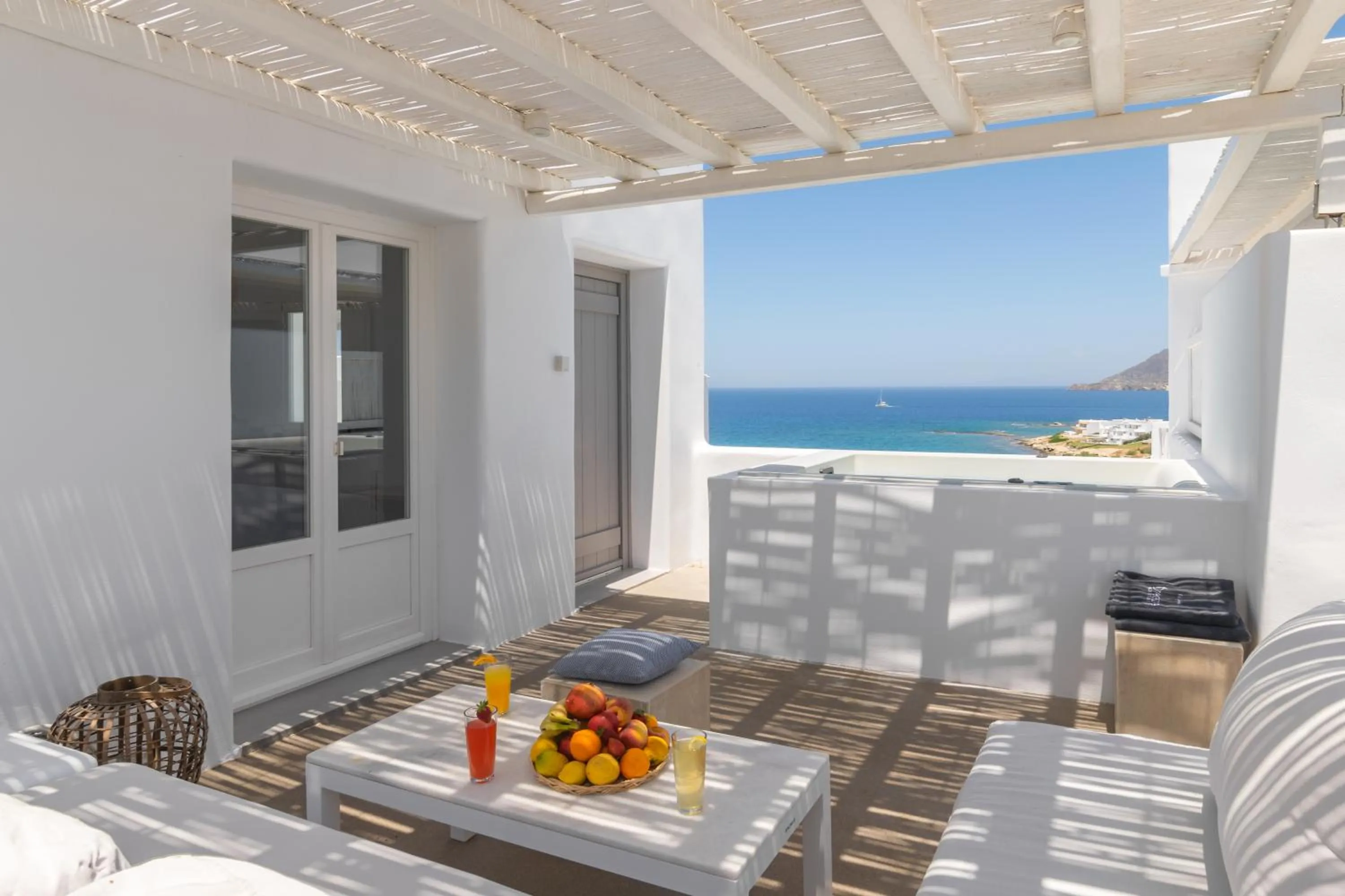 Balcony/Terrace in Milos Breeze Boutique Hotel