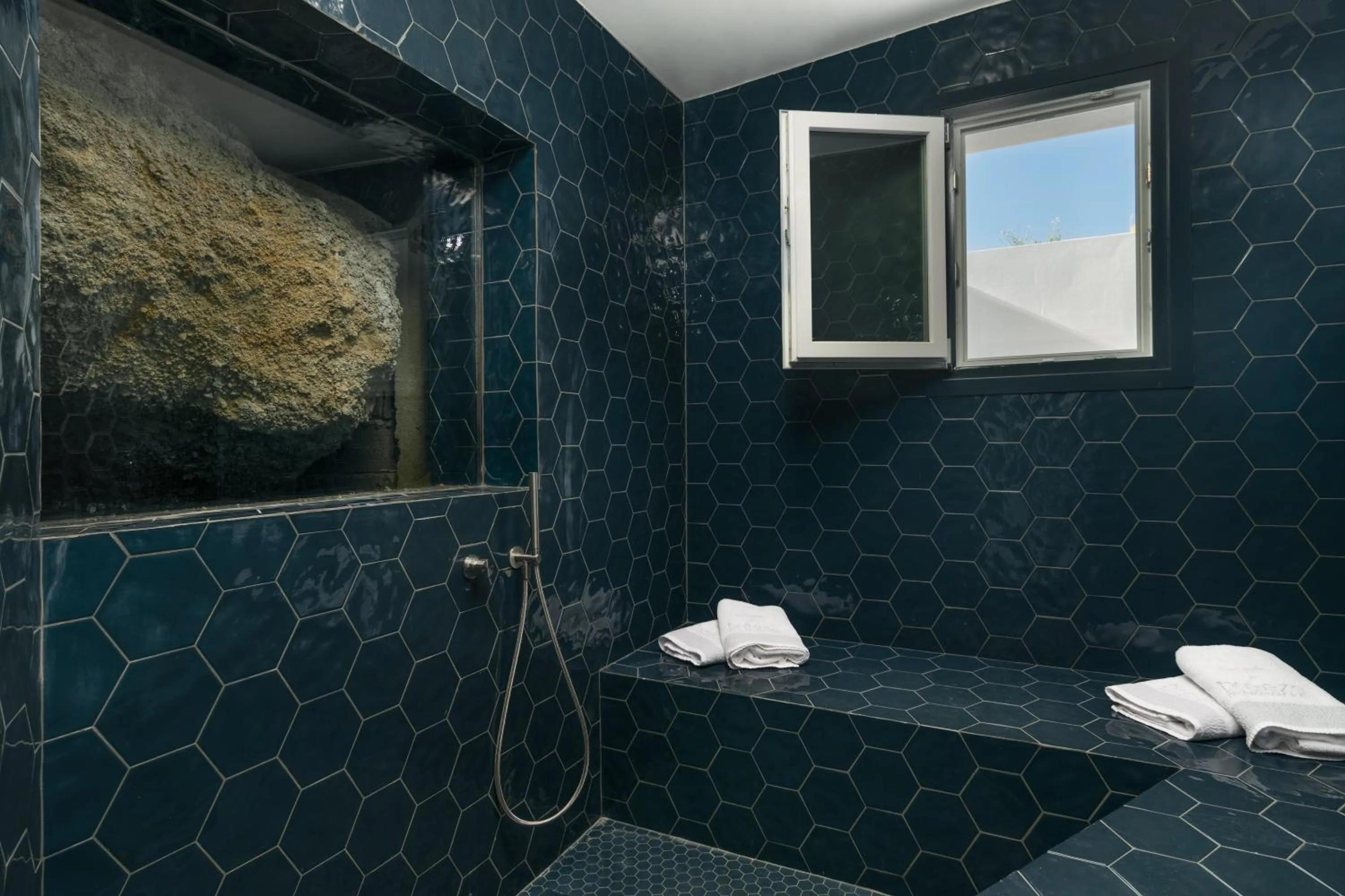Steam room in Milos Breeze Boutique Hotel