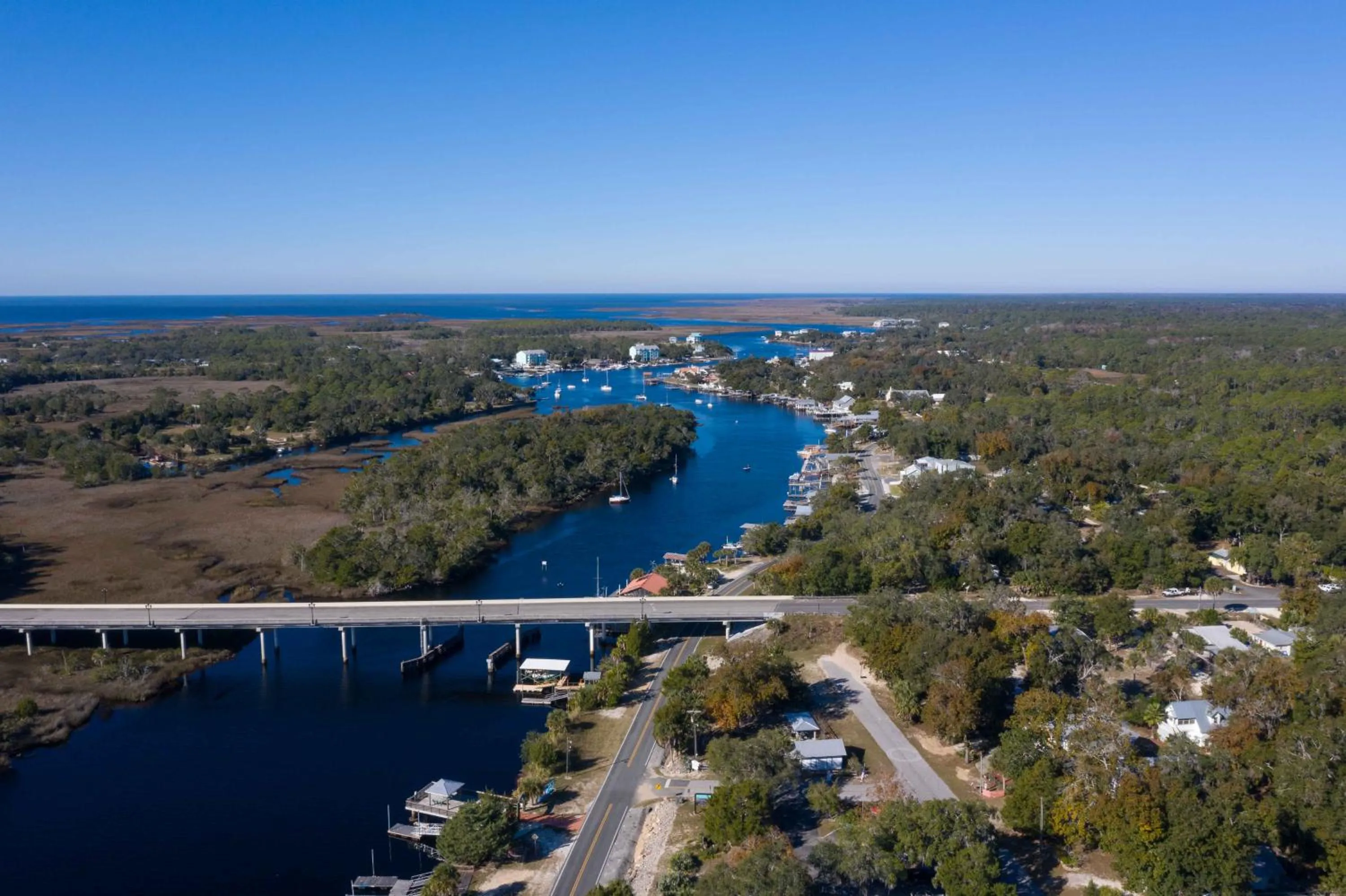Bird's eye view in Steinhatchee River Inn and Marina
