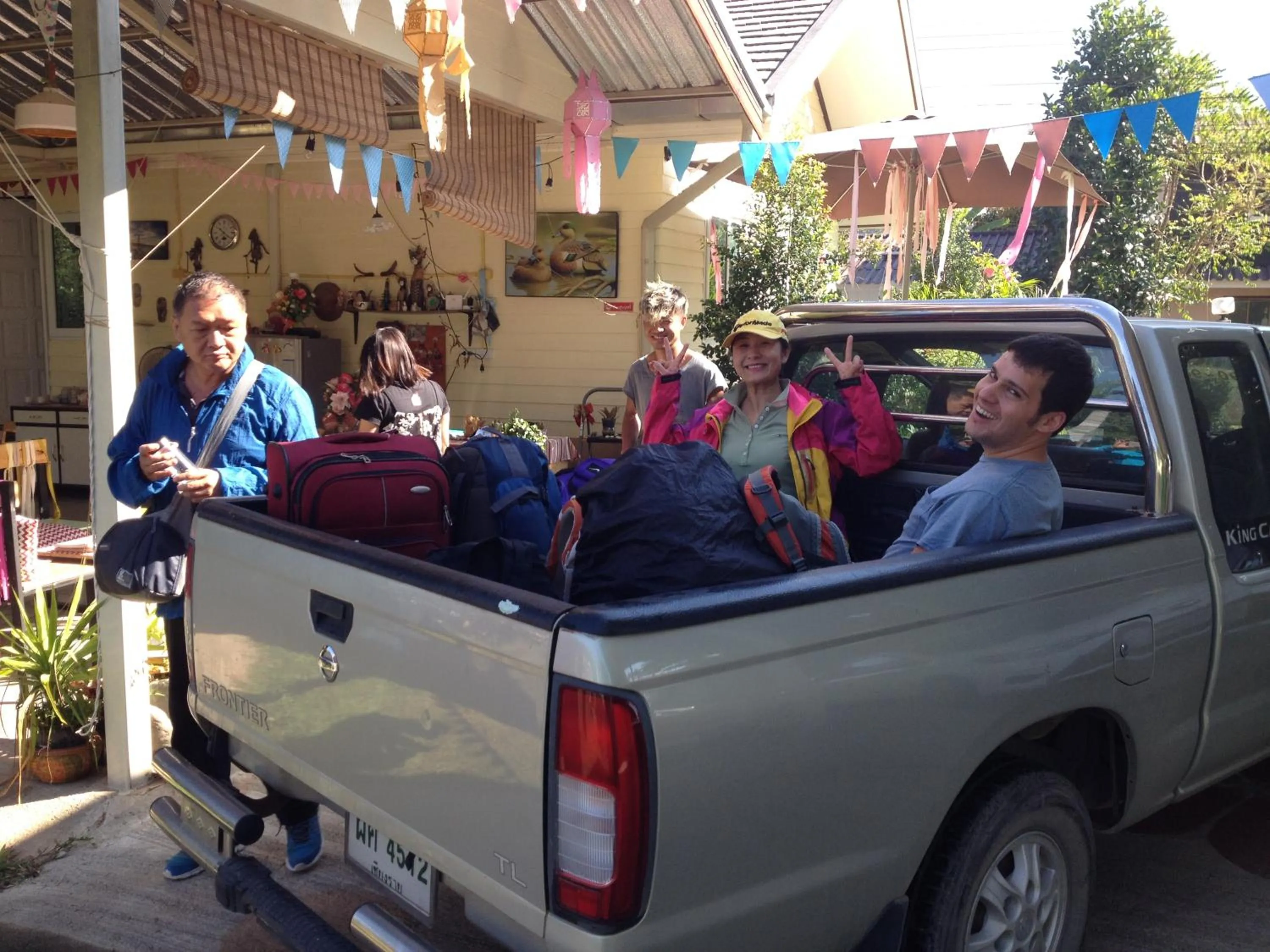 group of guests in Milin Guesthouse