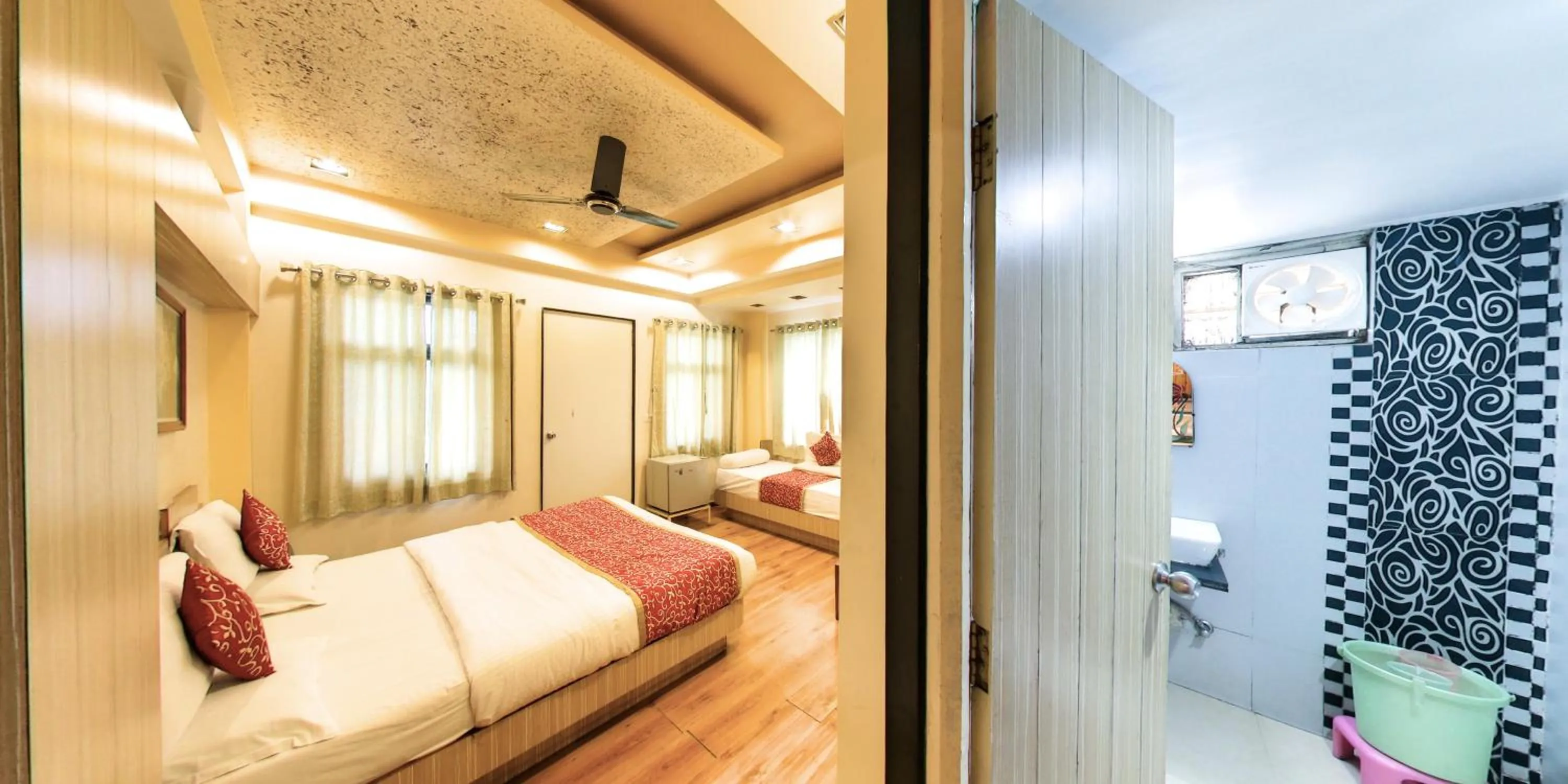 Bed in Hotel Vishram