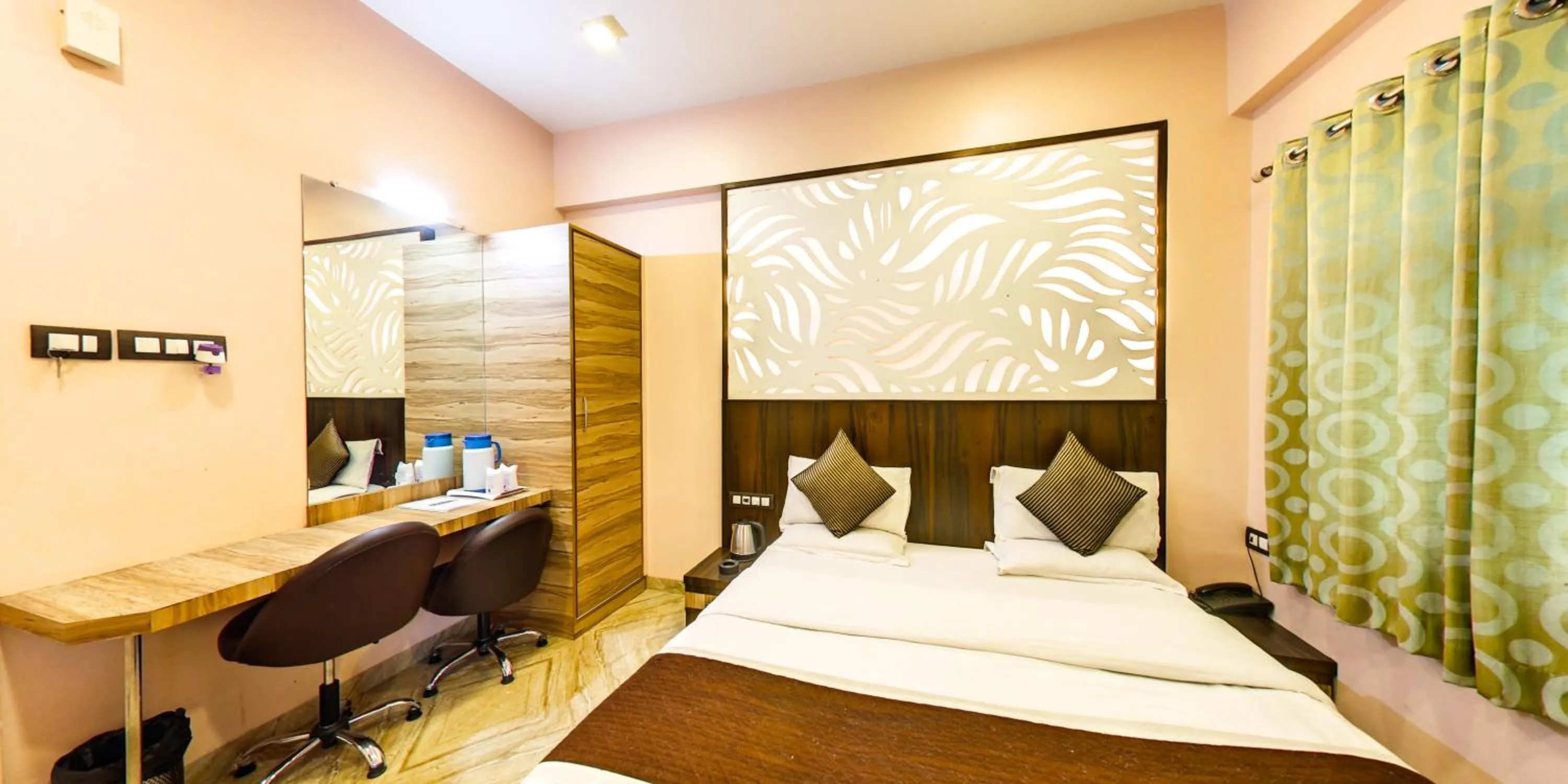 Bed in Hotel Vishram