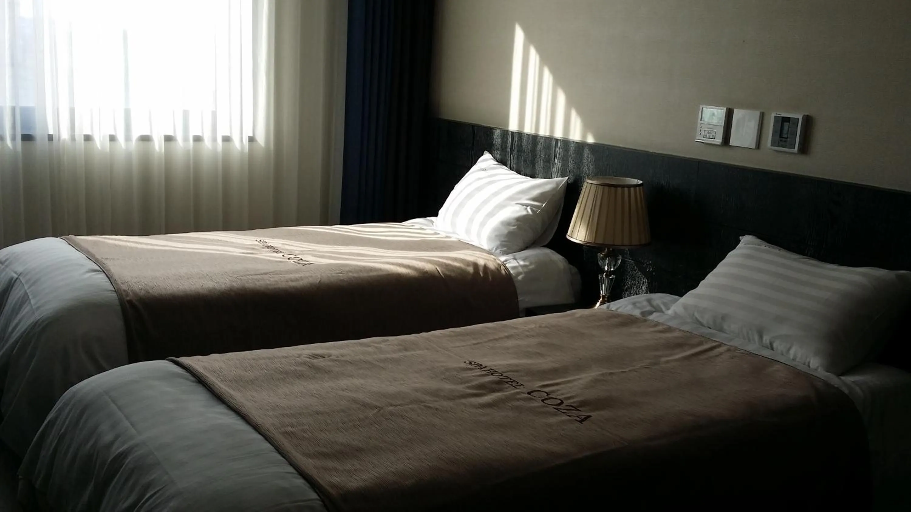 Bed in Seawater Spa Hotel Coza