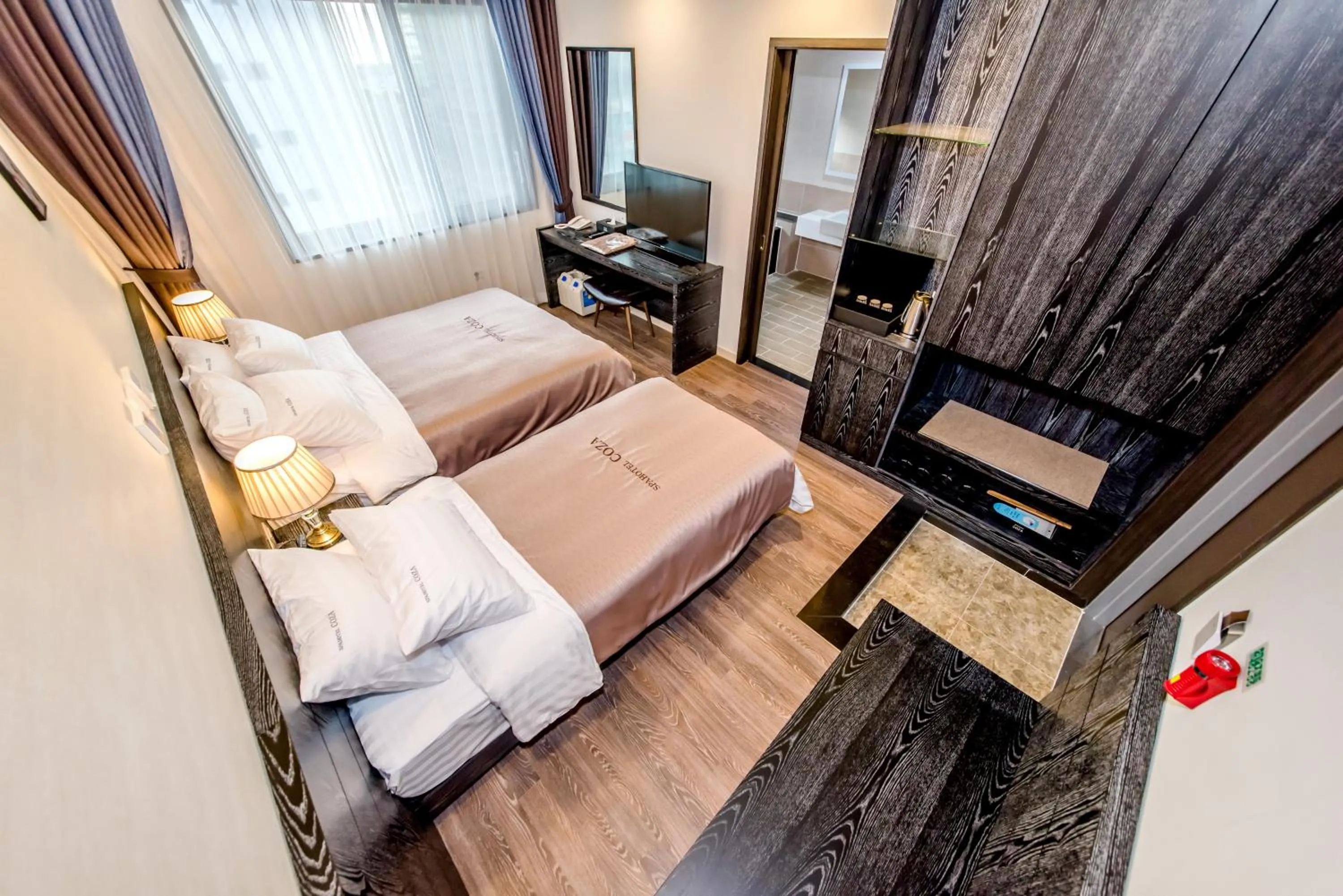 Decorative detail, Bed in Seawater Spa Hotel Coza