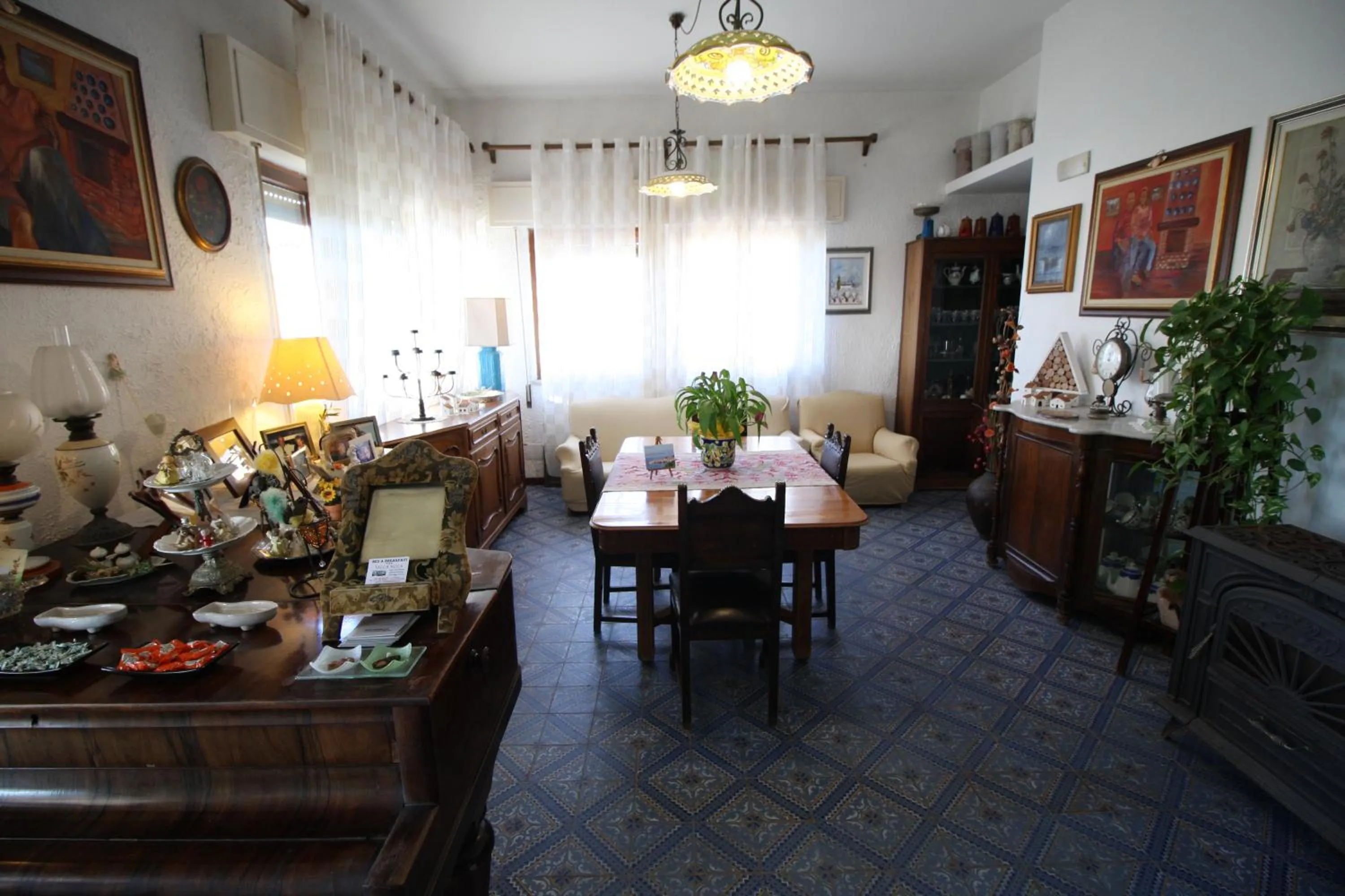 Lobby or reception in B&B Villa Rosa