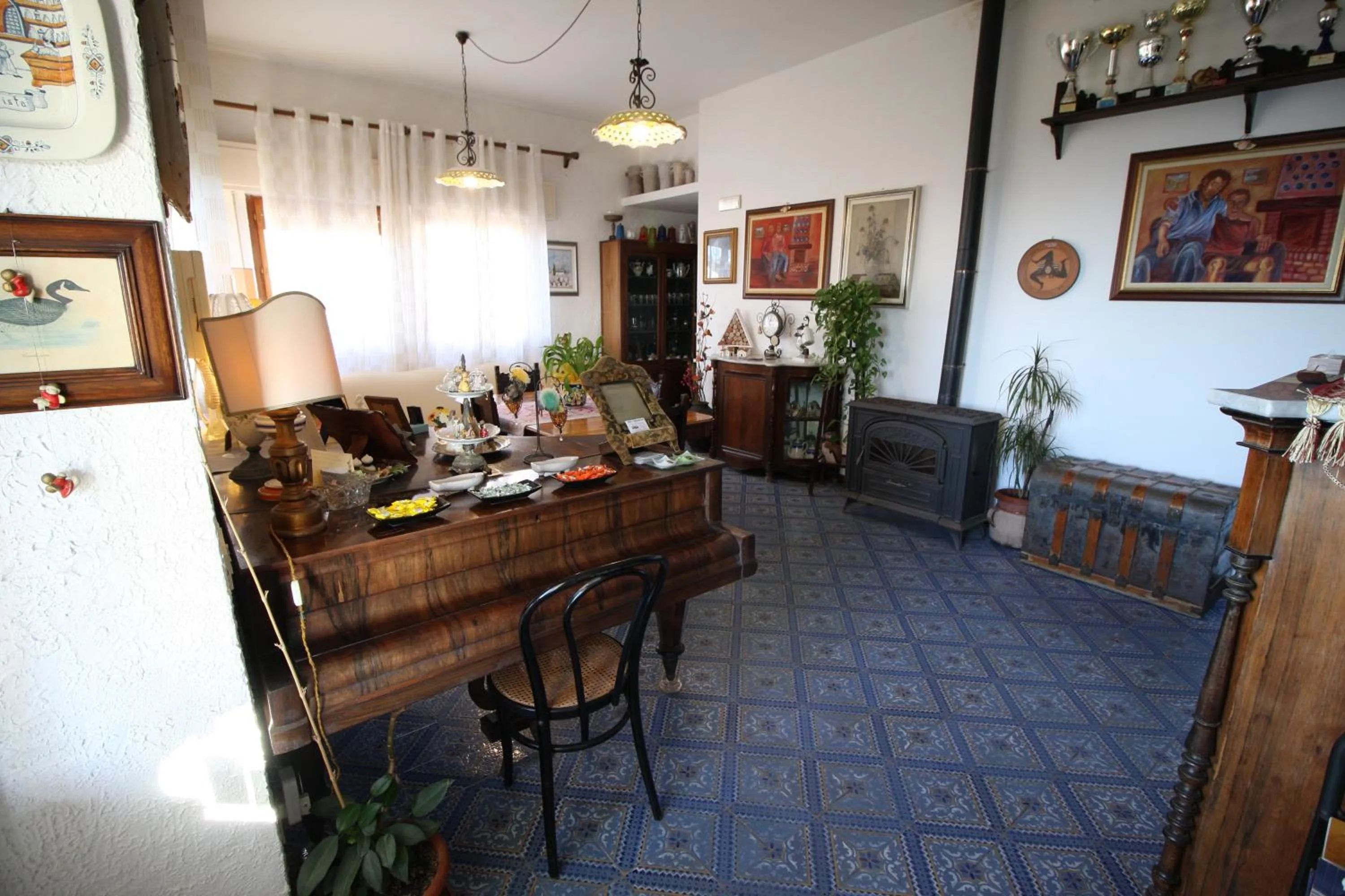 Lobby or reception in B&B Villa Rosa